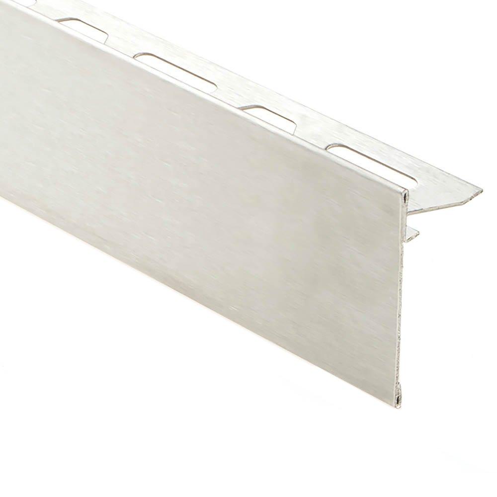 Schluter Schiene-Step-39 Profile 1/4in. Brush Stainless Steel