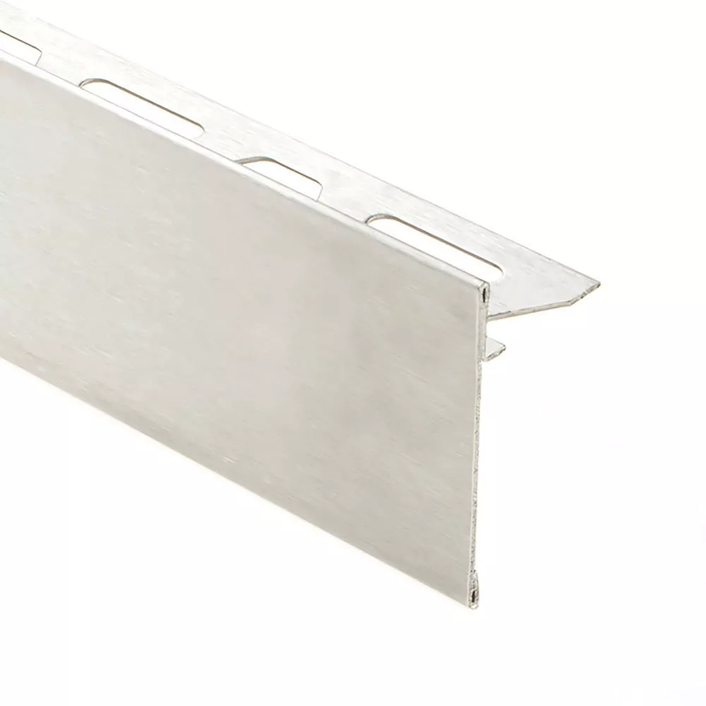 Schluter Schiene-Step-39 Profile 11/32in. Brush Stainless Steel