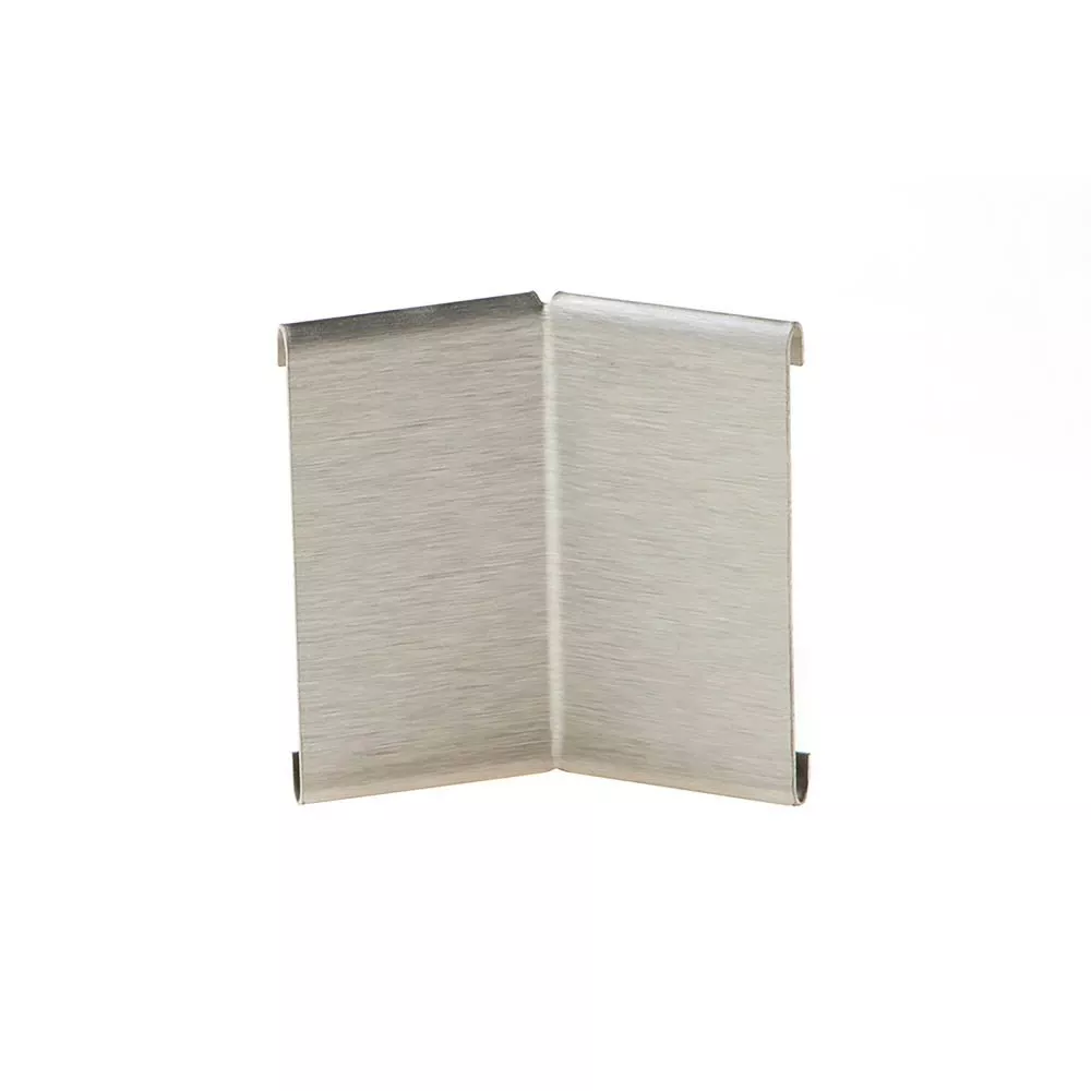 Schluter Schiene-Step-39 In Corner 135 Degrees 1/2in. Brush Stainless Steel