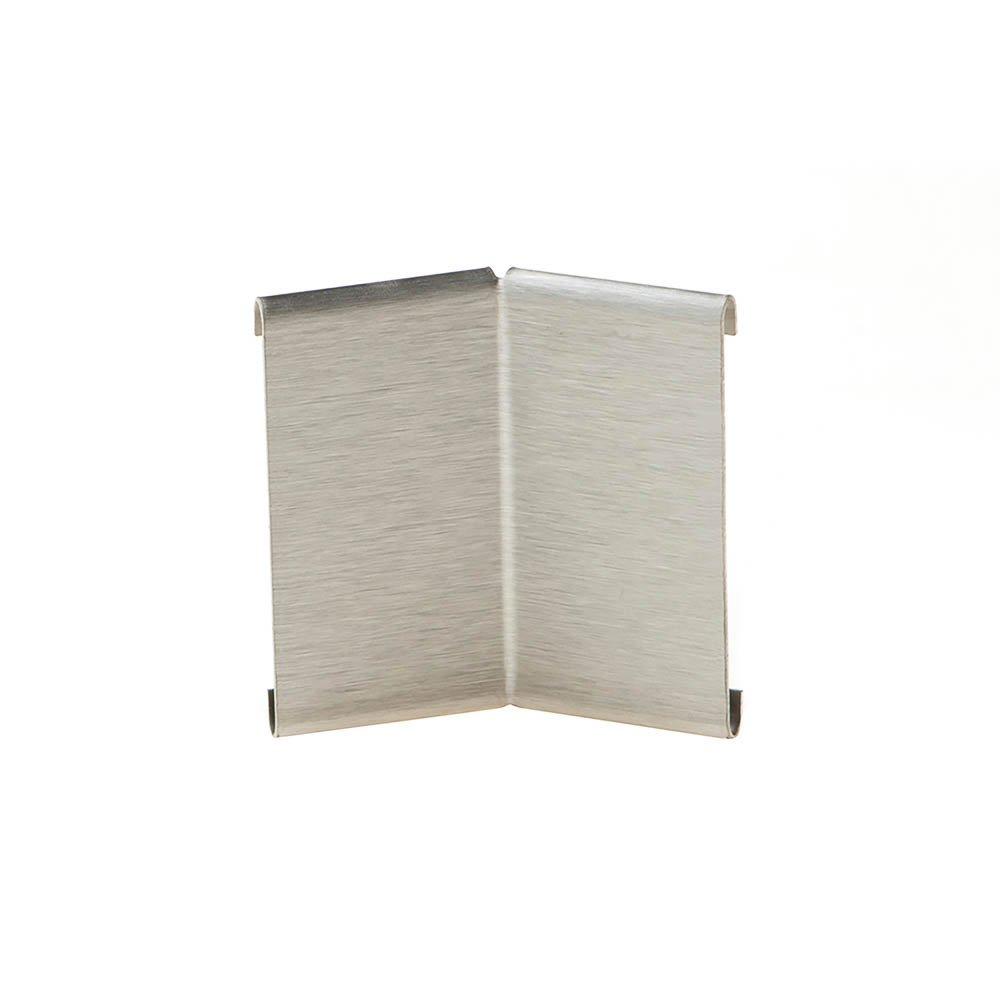 Schluter Schiene-Step-39 In Corner 135 Degrees 1/4in. Brush Stainless Steel