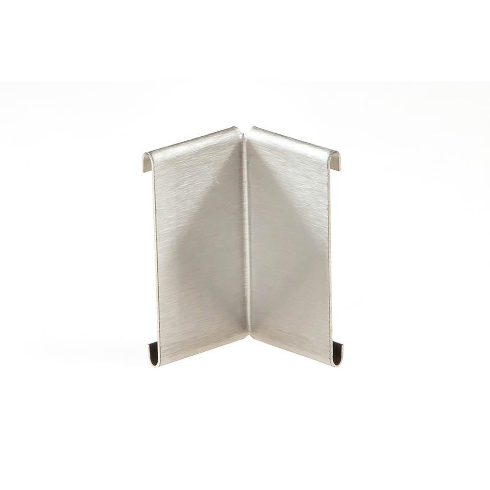 Schluter Schiene-Step-39 In Corner 90 Degrees 1/4in. Brush Stainless Steel