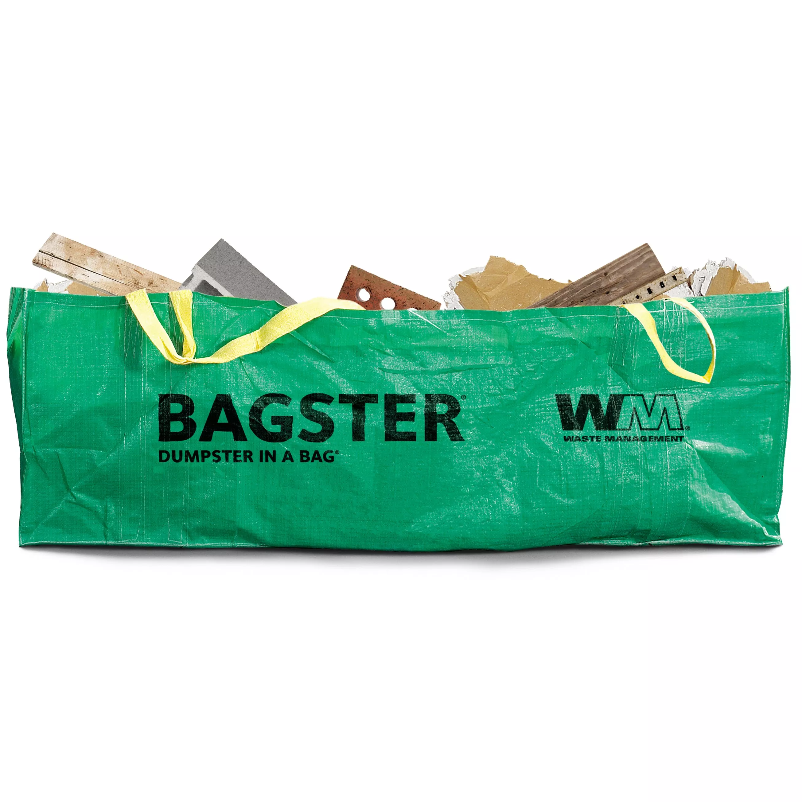 Bagster 606-Gallon Large Contractor Trash Bags, Dumpster Bag Holds 3300 lb  Green