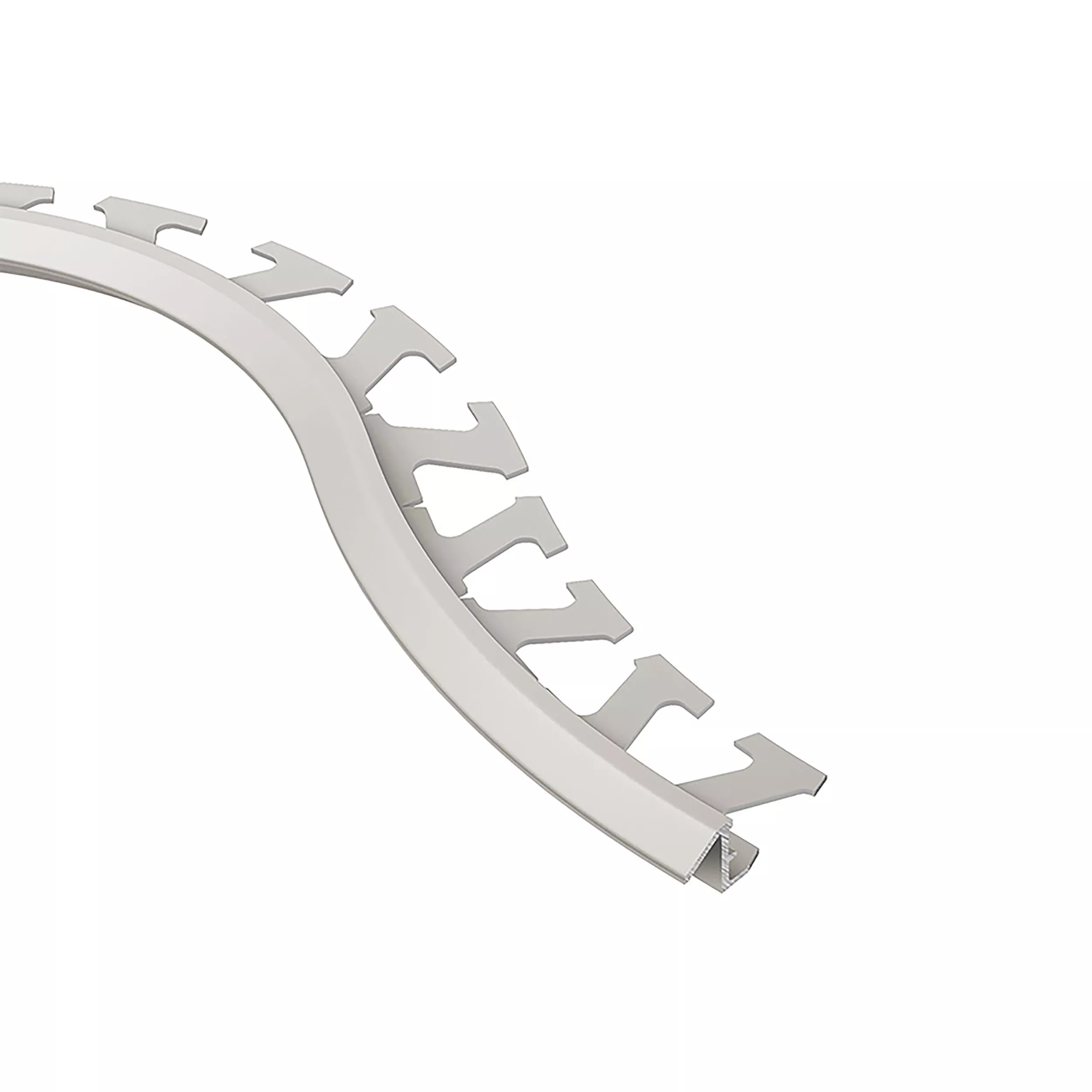 Schluter Reno-Tk-Radius Reducer 1/4in. Aluminum Satin Nickel