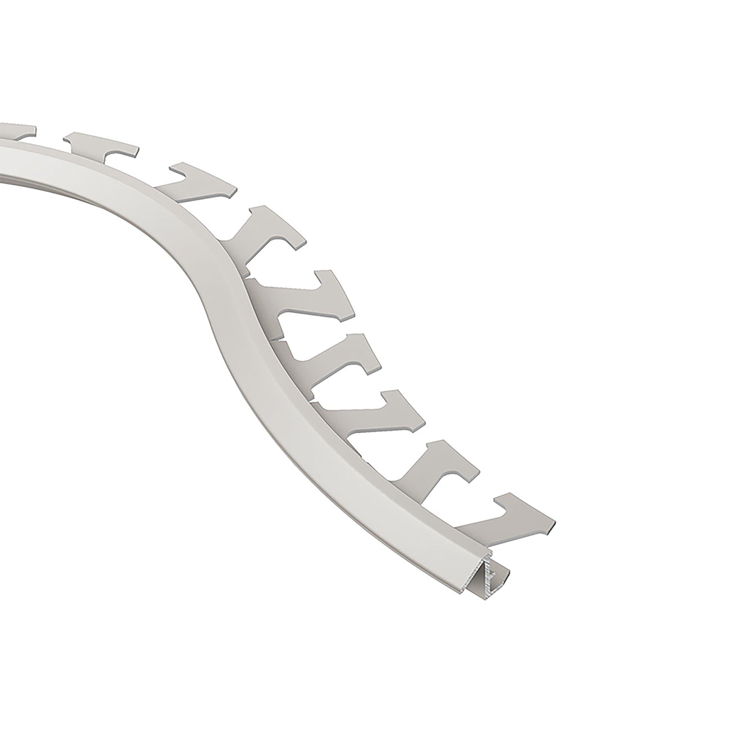 Schluter Reno-Tk-Radius Reducer 5/16in. Aluminum Satin Nickel