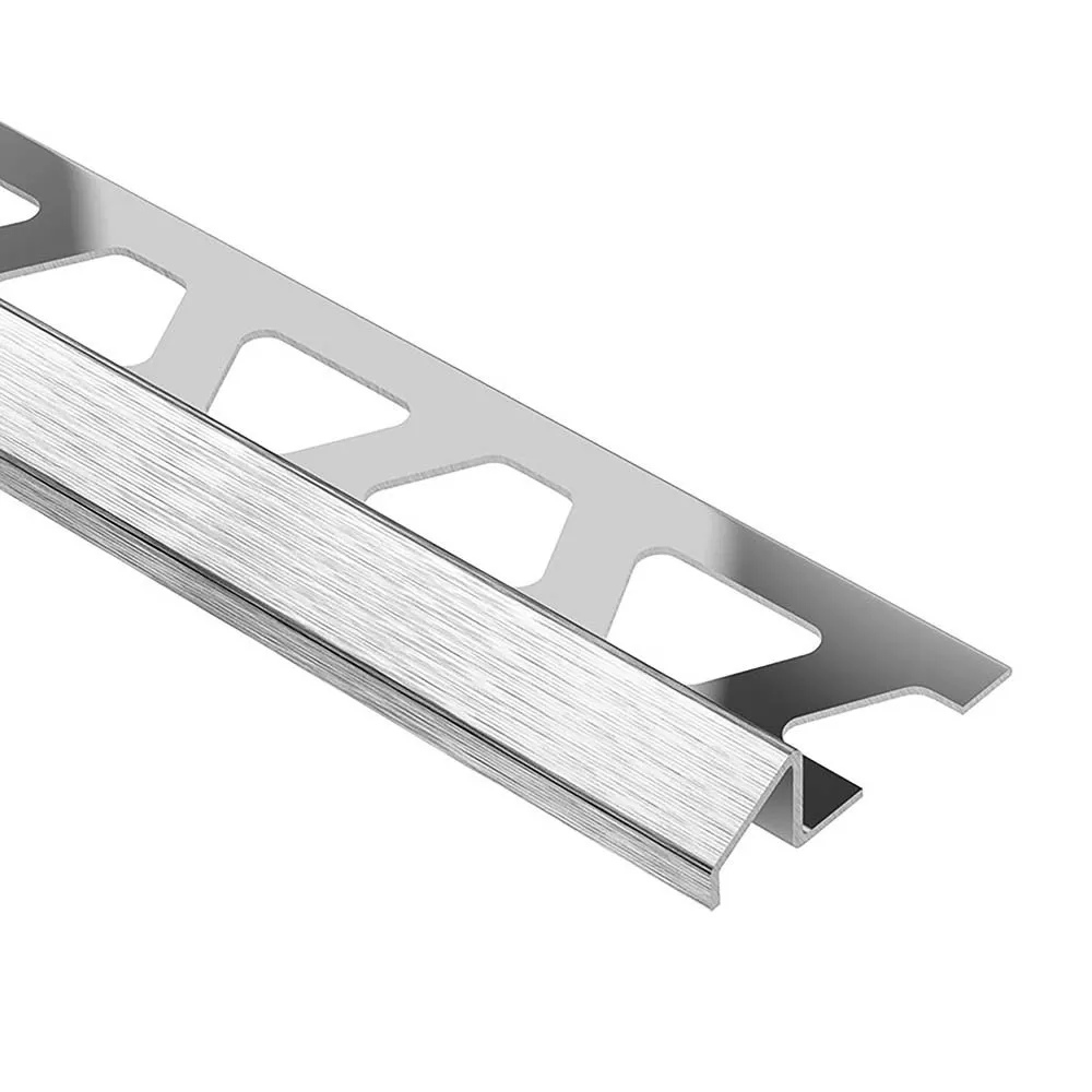 Schluter Reno-U Reducer 7/16in. Brush Stainless Steel