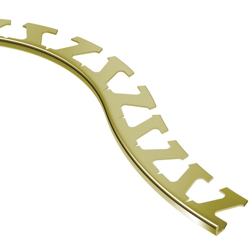 Schluter Schiene-Radius Edge Trim 1/8in. Brass