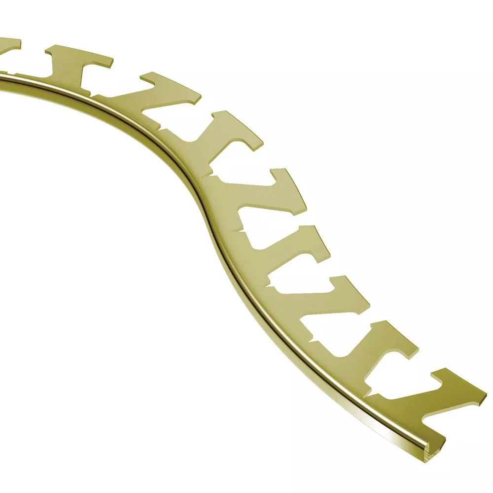 Schluter Schiene-Radius Edge Trim 1/8in. Brass