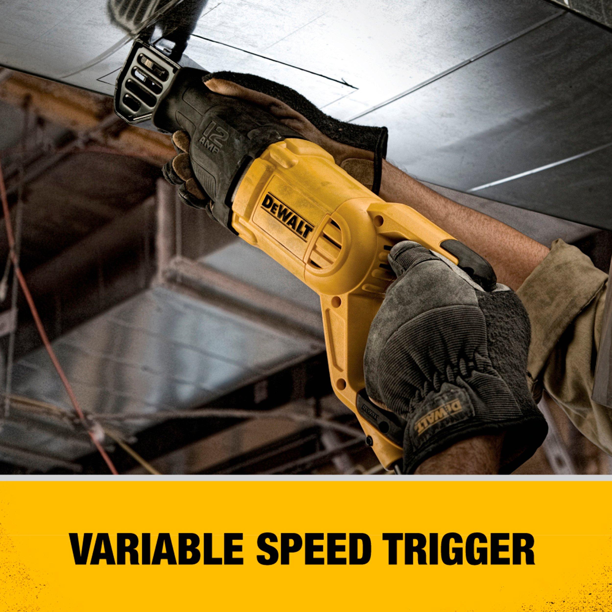 Dewalt 12 amp corded best sale reciprocating saw