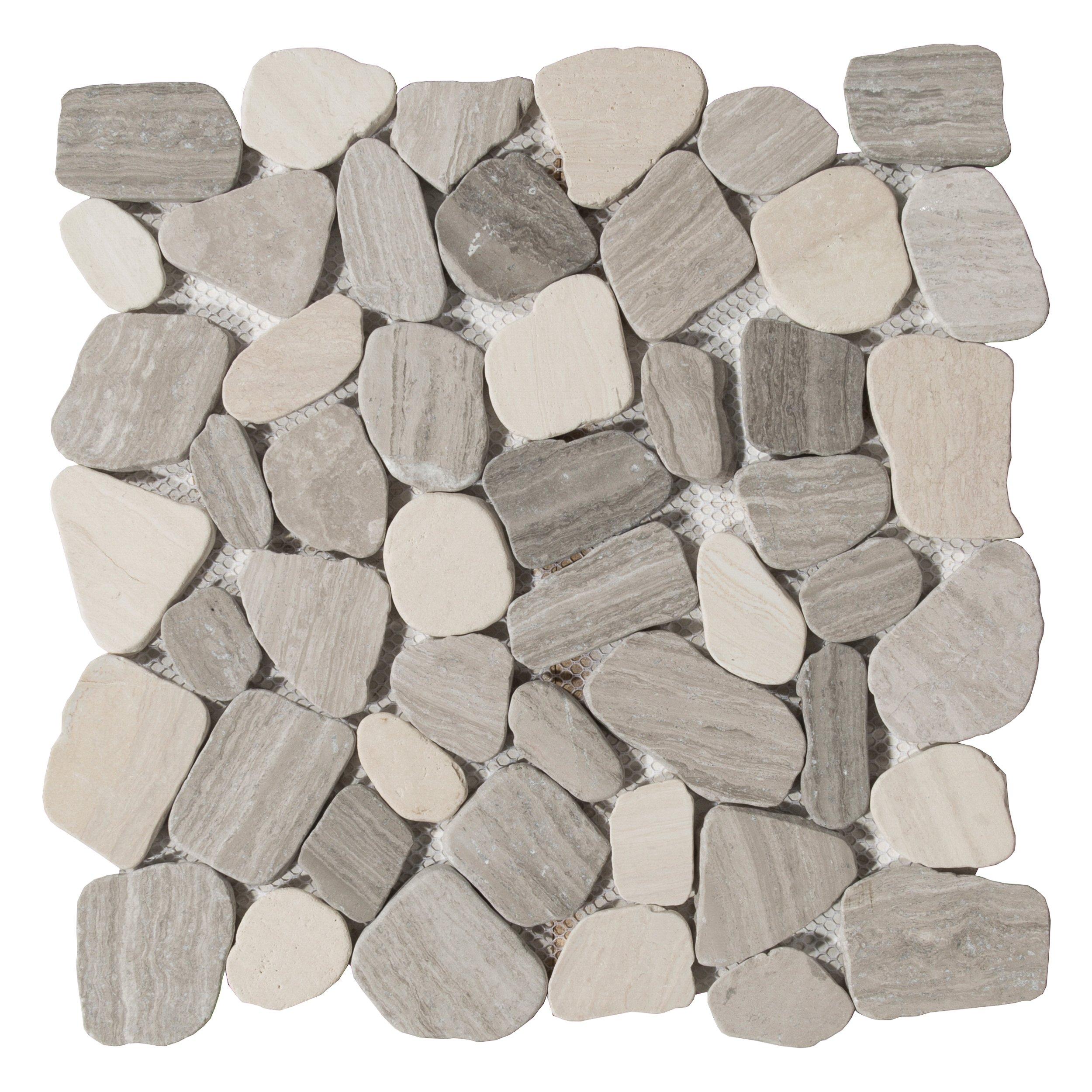 Decorative Stone Pebble Tile Floor Decor