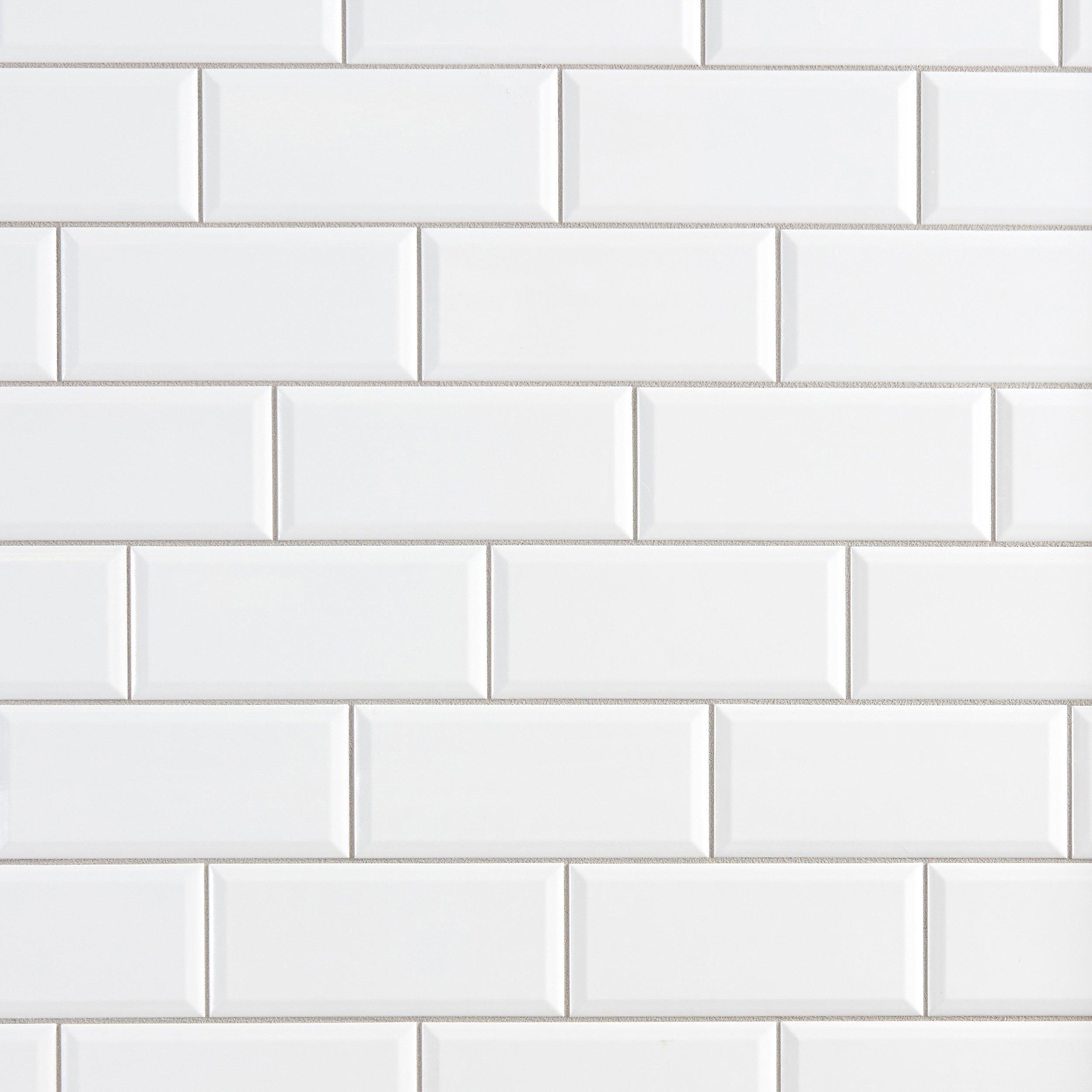 white subway tile