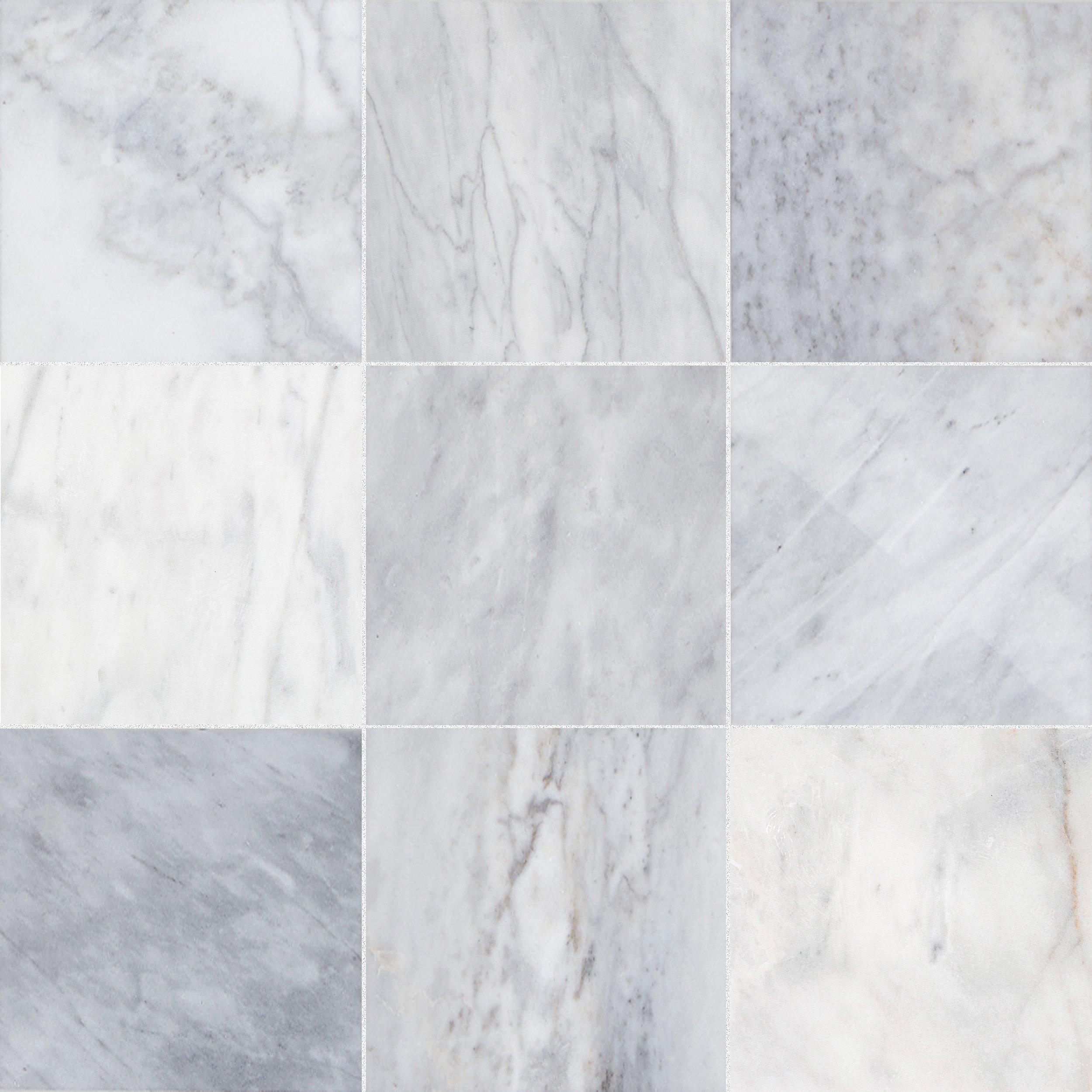 Ocean Silver Polished Marble Tile