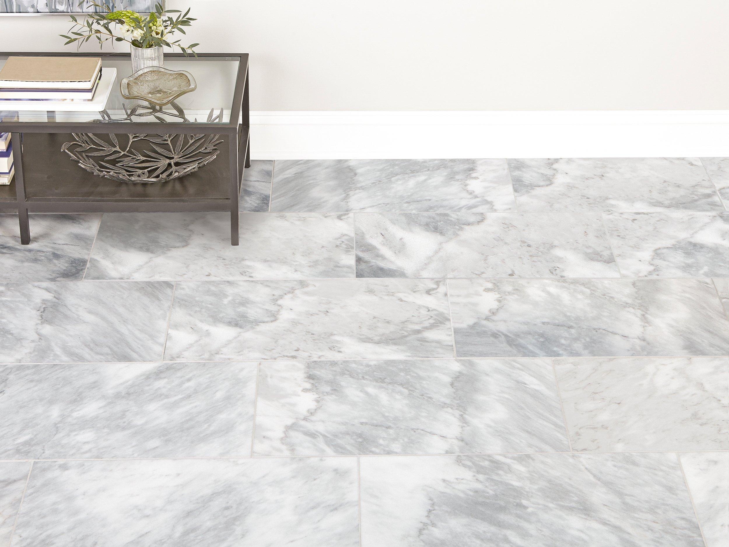 Ocean White Marble Tile