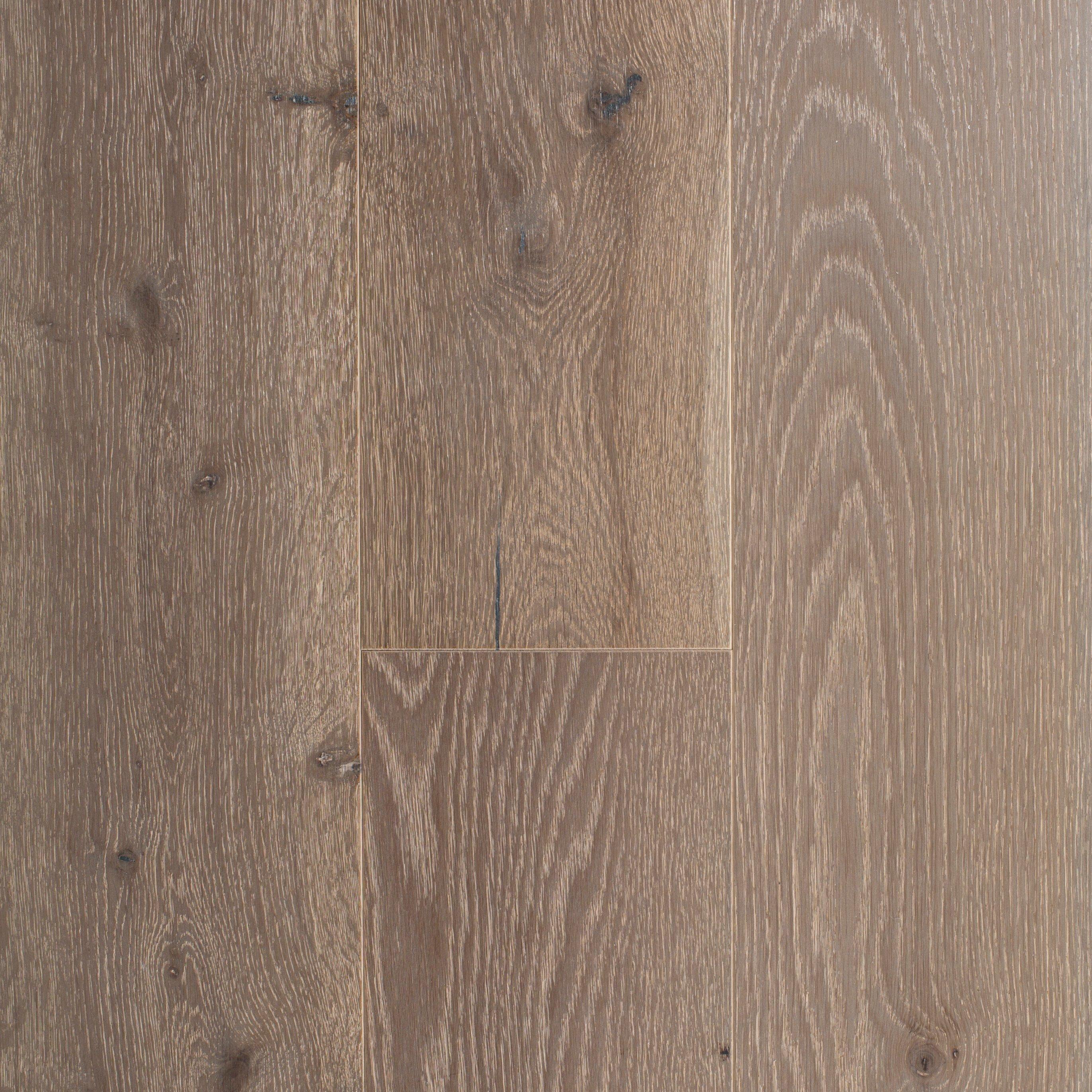 Gray White Oak Wire Brushed Engineered Hardwood Floor and Decor