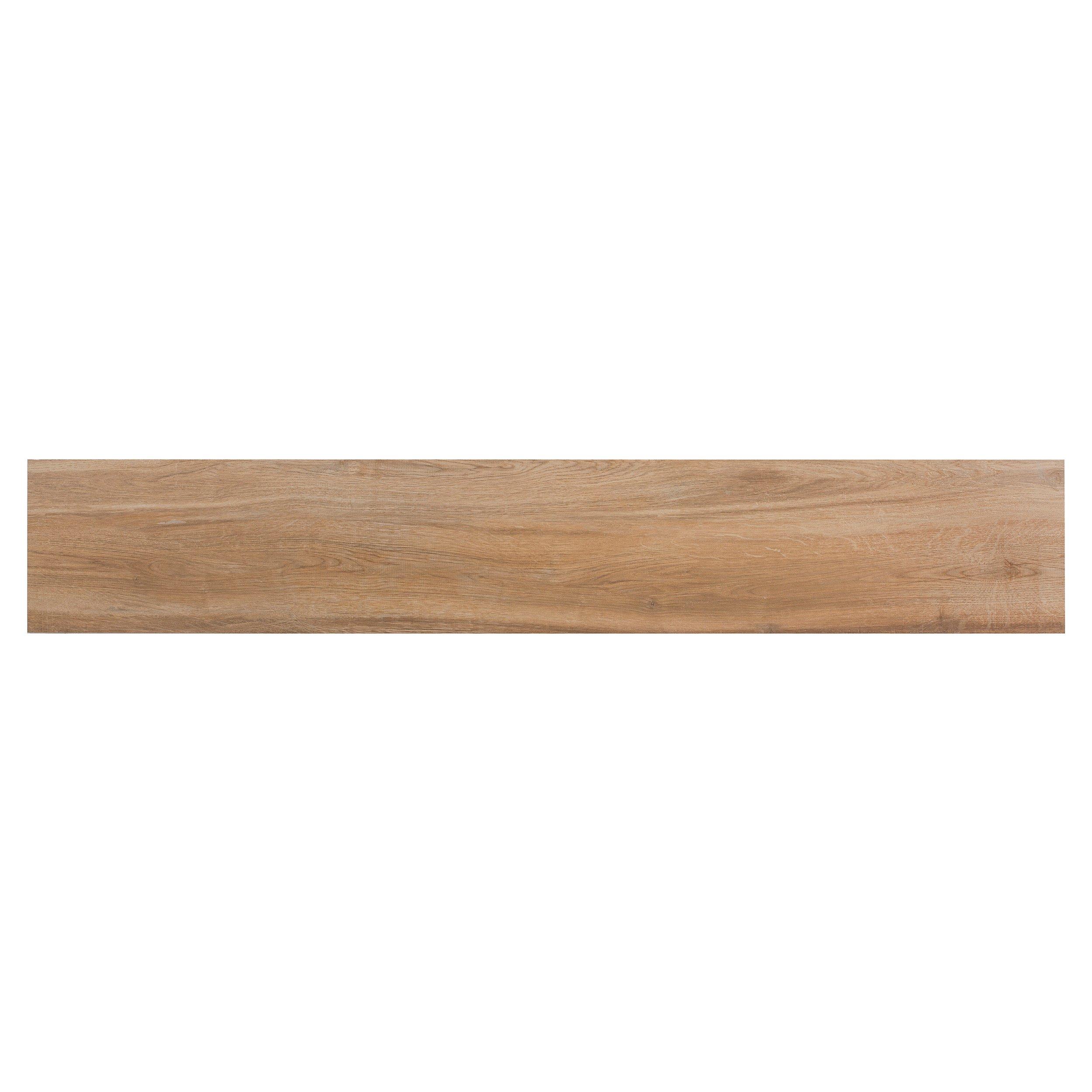 Aqua Light Brown Wood Plank Porcelain Tile | Floor and Decor