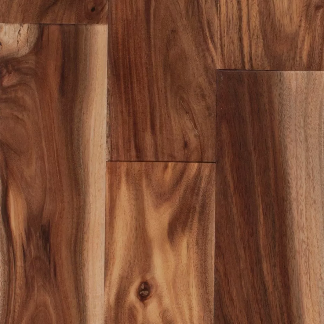 Tobacco Trail Acacia Hand Scraped Solid Hardwood Floor and Decor
