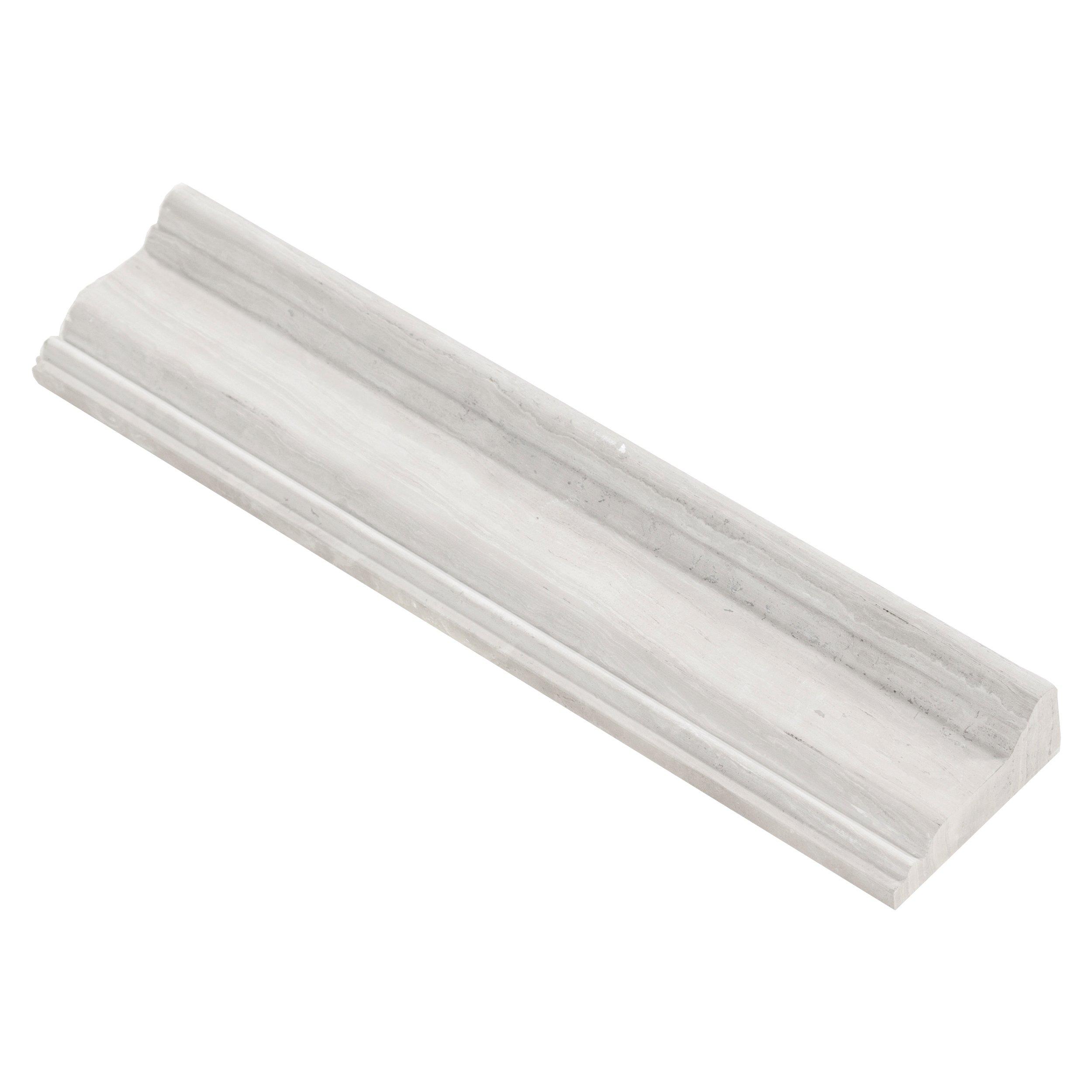 Carrara White Marble Chair Rail 2 X 12 100156348 Floor And Decor