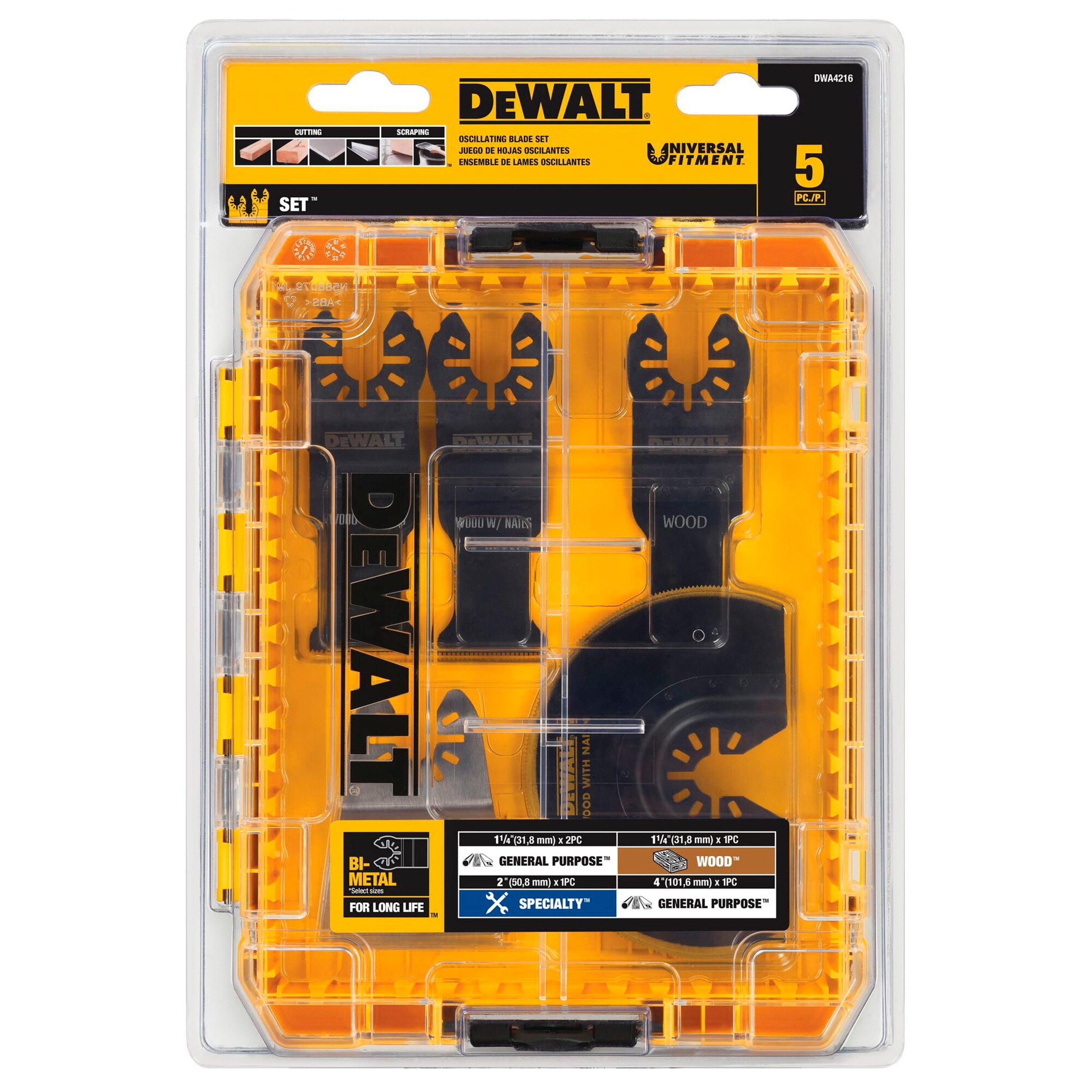 DeWalt Oscillating Blade 5 Piece Set