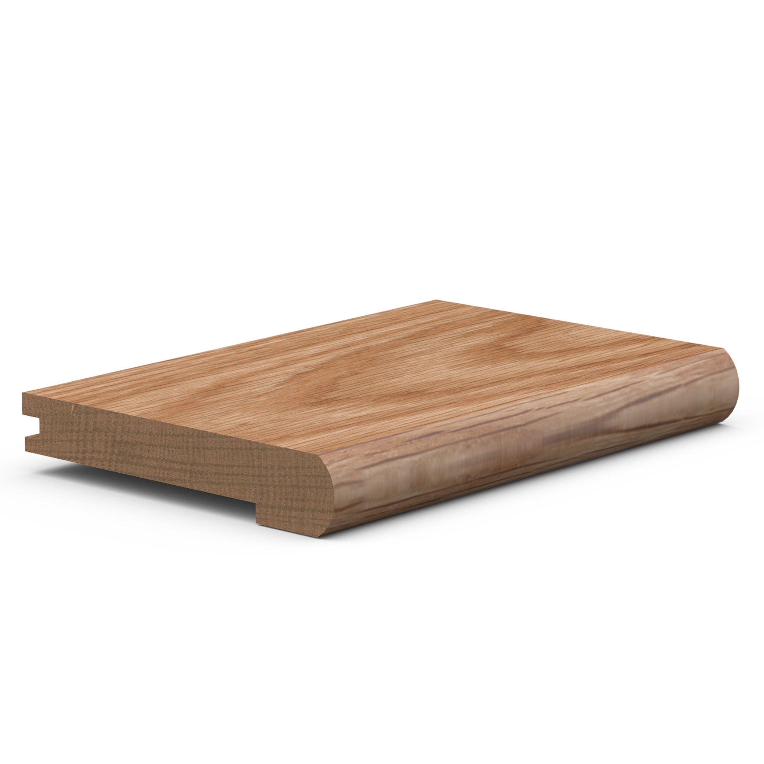 Natural Oak 1in. x 5 1/4in. x 8ft. Unfinished Solid Wood Stairnose