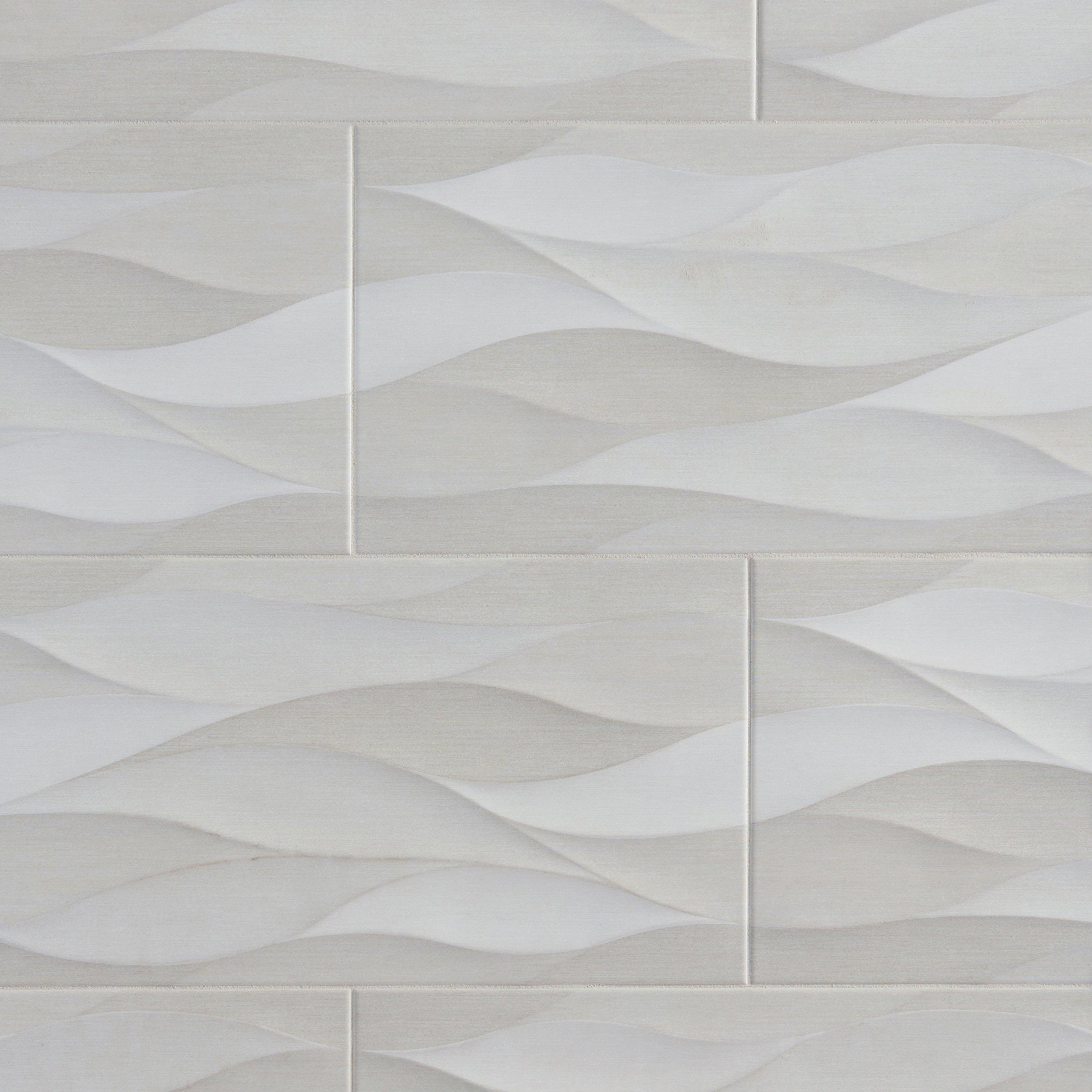 Wave Gris Ceramic Wall Tile