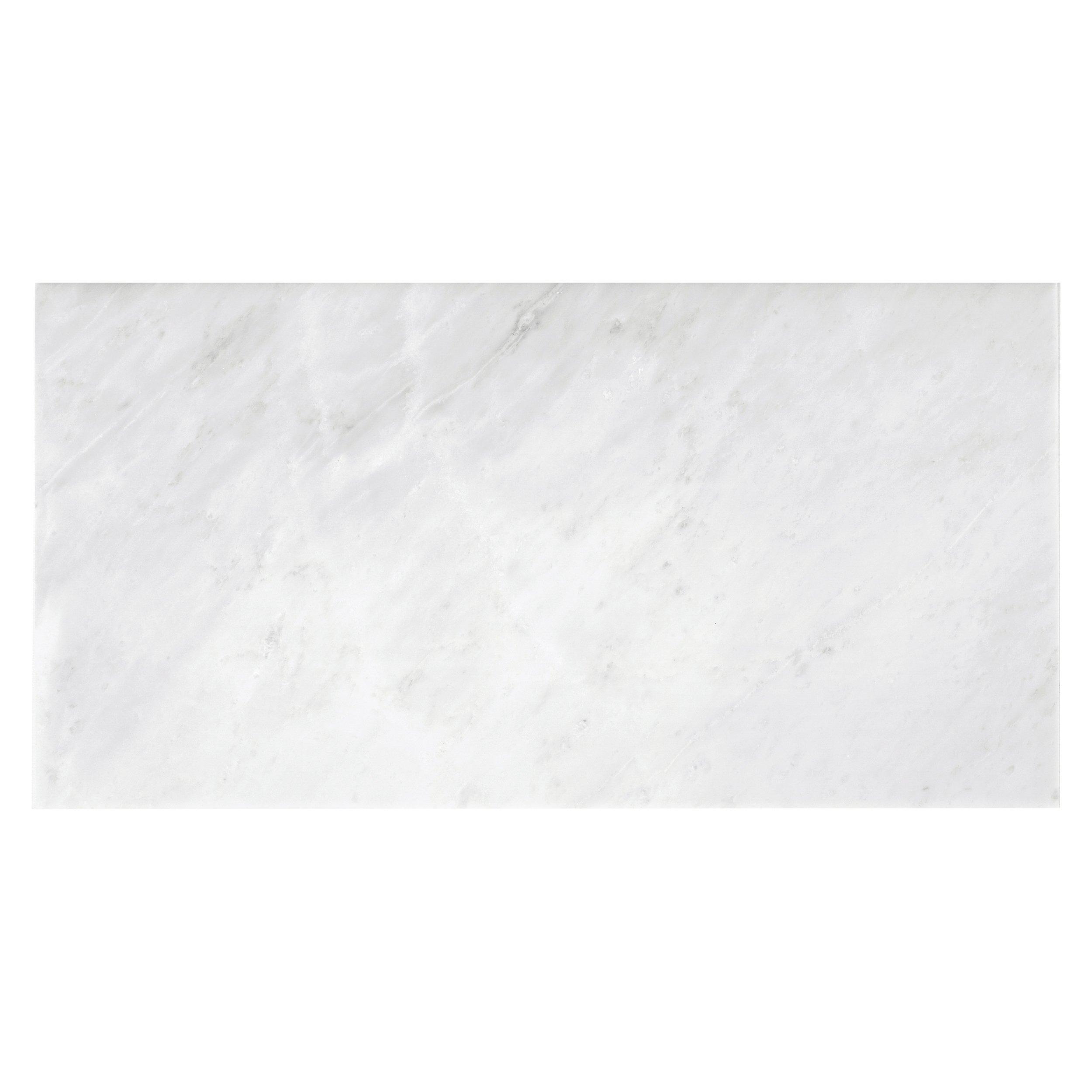 Carrara White Marble Tile 18 x 18 921100395 Floor and Decor