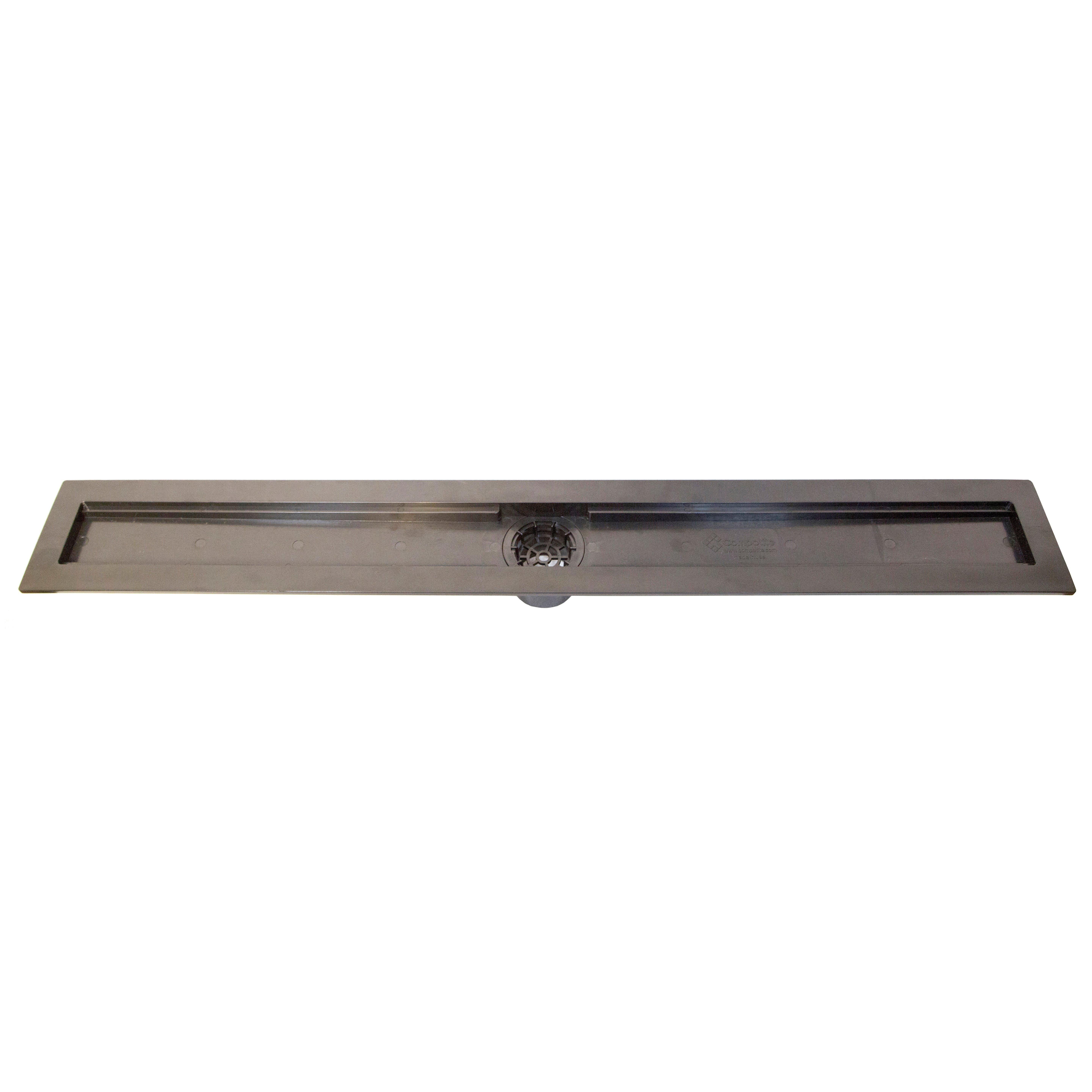 Black Shower Drain, Linear Shower Drain