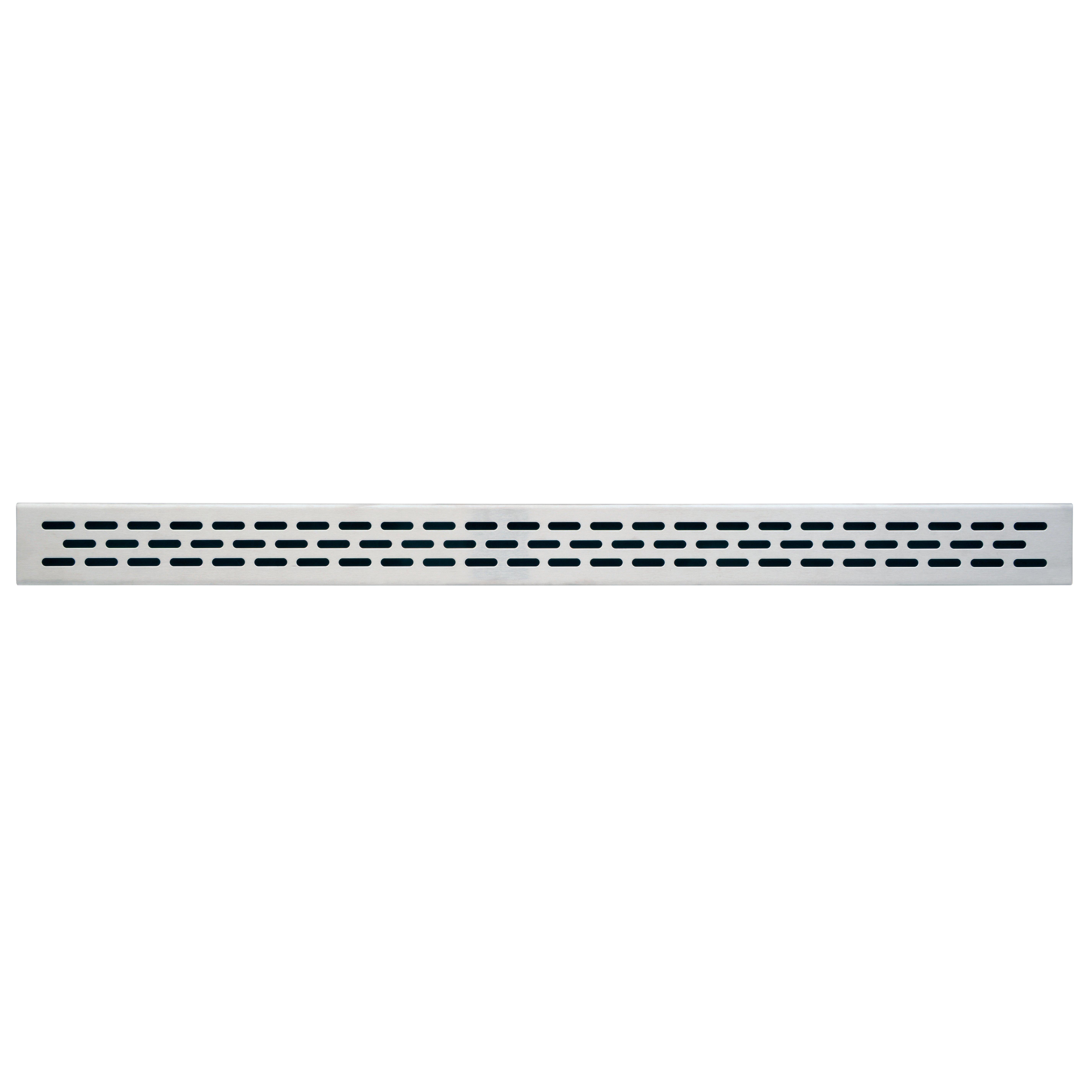 Compotite 36in. Oval Design Stainless Steel Linear Drain Grate