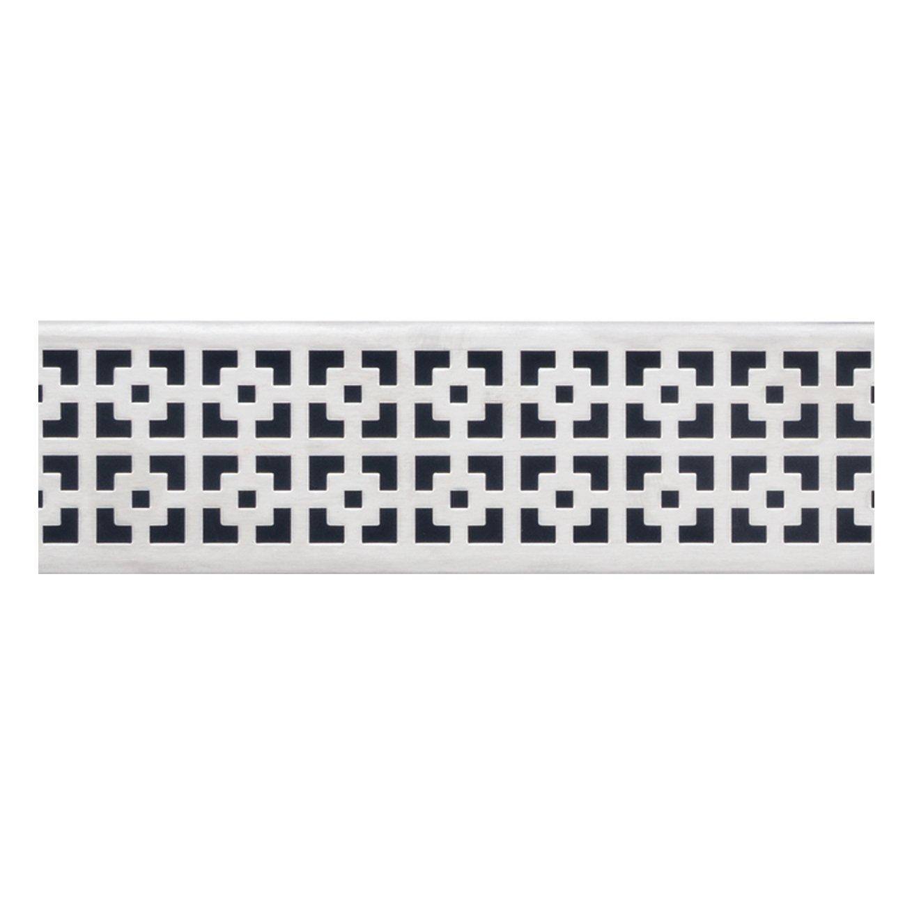 Compotite 24in. Mission Design Stainless Steel Linear Drain Grate