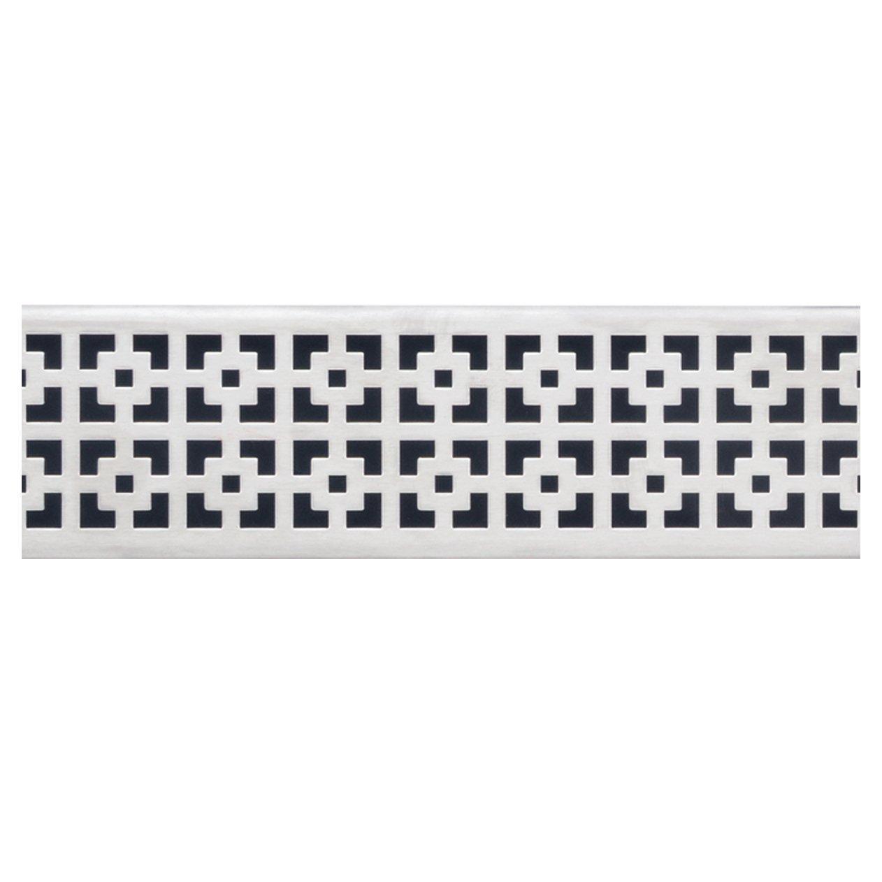 Compotite 36in. Mission Design Stainless Steel Linear Drain Grate
