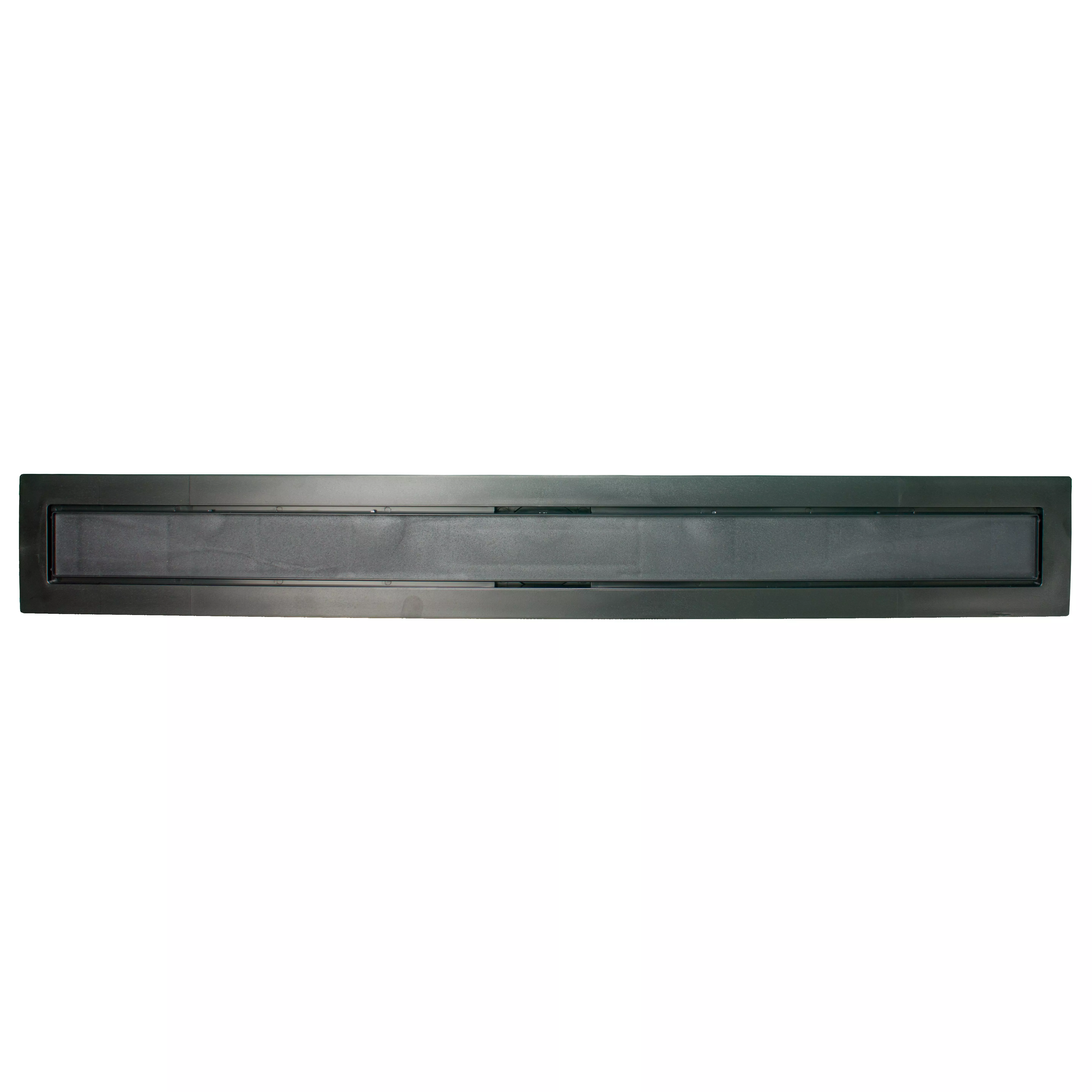 Compotite 24in. Tile-in Top Black ABS Linear Drain Cover Plate