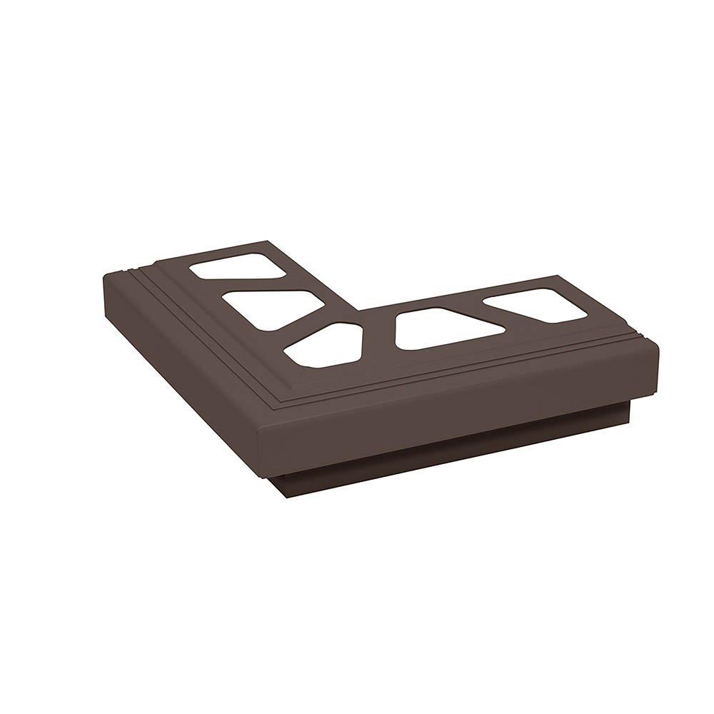 Schluter Bara-Rak Out Corner 90 Degrees Aluminum Black Brown
