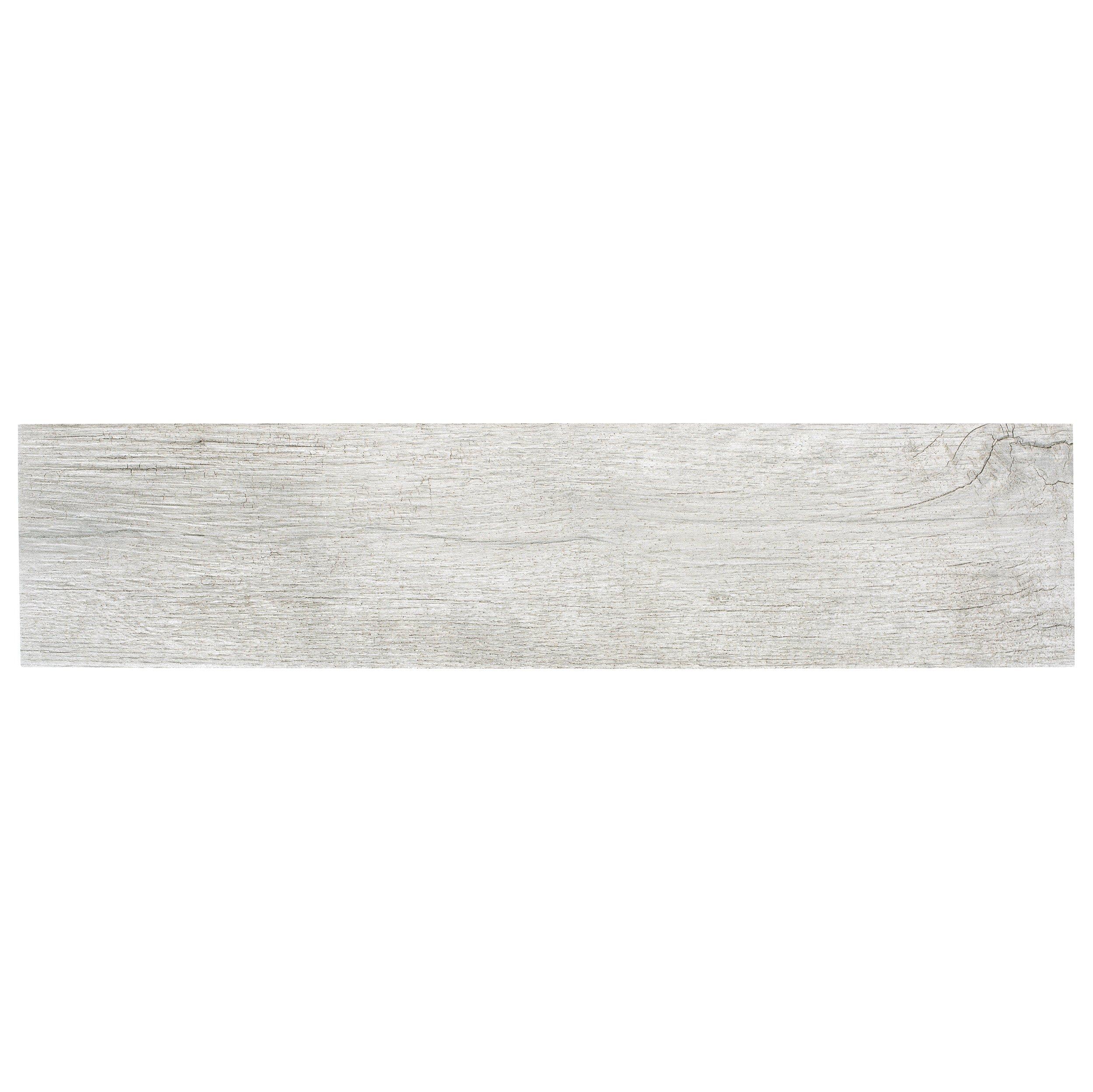 Hard Gray Wood Plank Matte Porcelain Tile