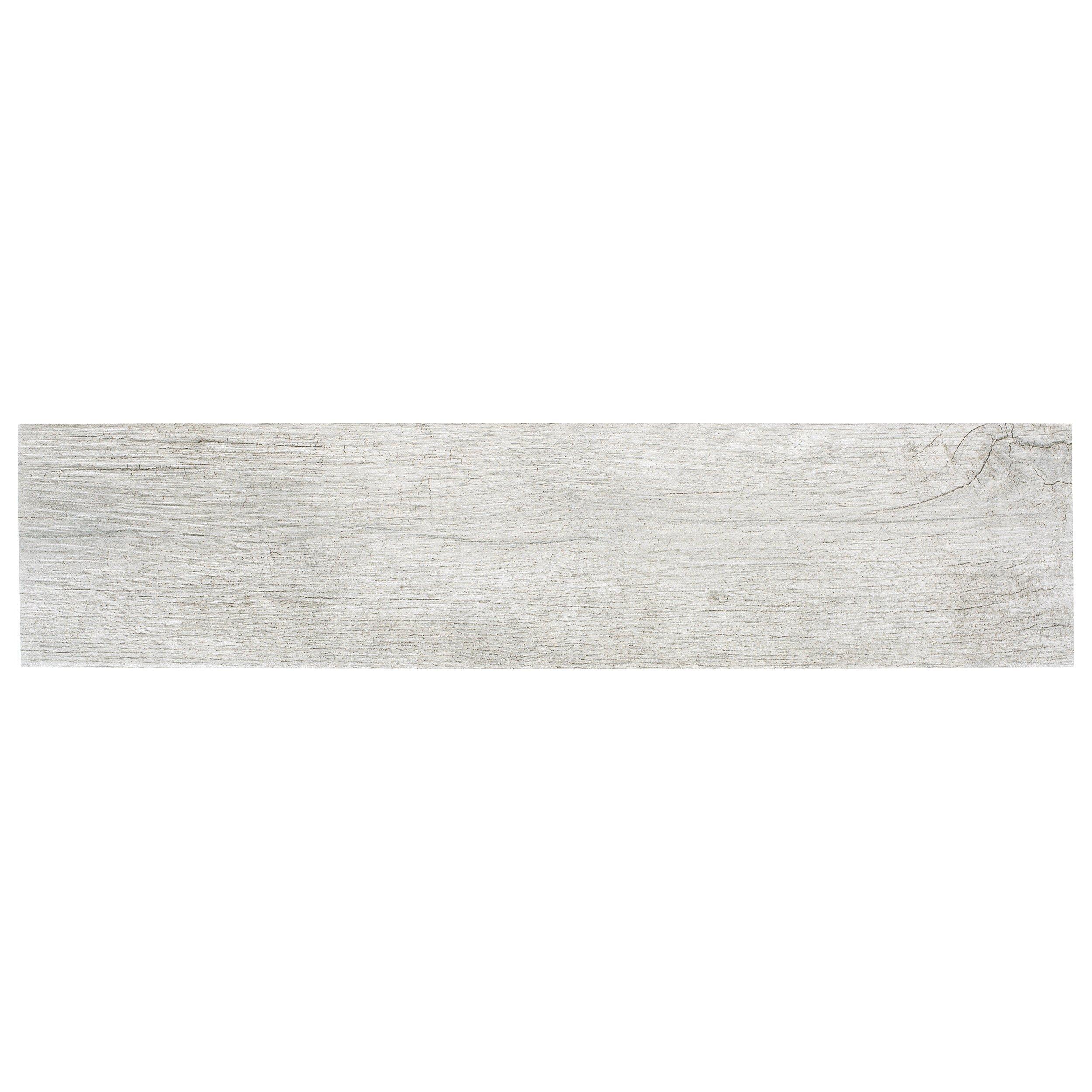 Hard Gray Wood Plank Porcelain Tile