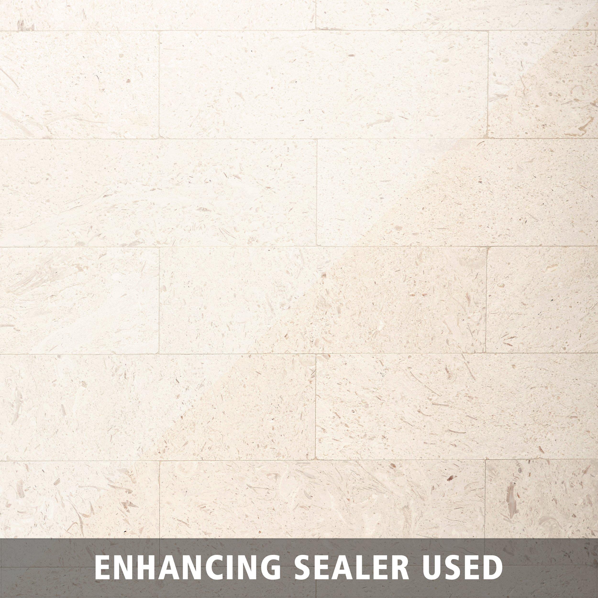 Fossil Brushed Limestone Tile Floor and Decor