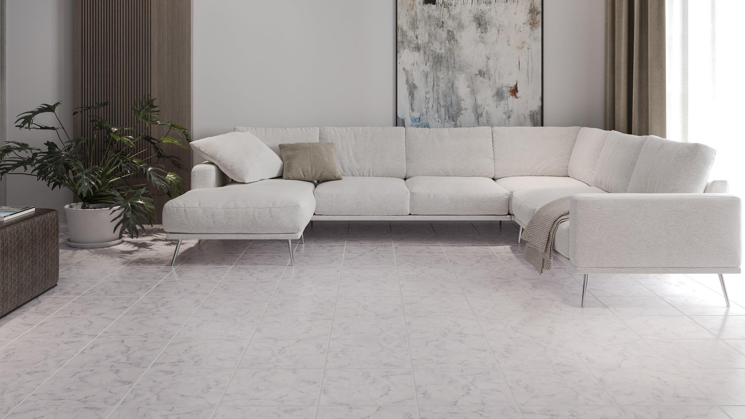 Trending Now - White High Gloss Flooring