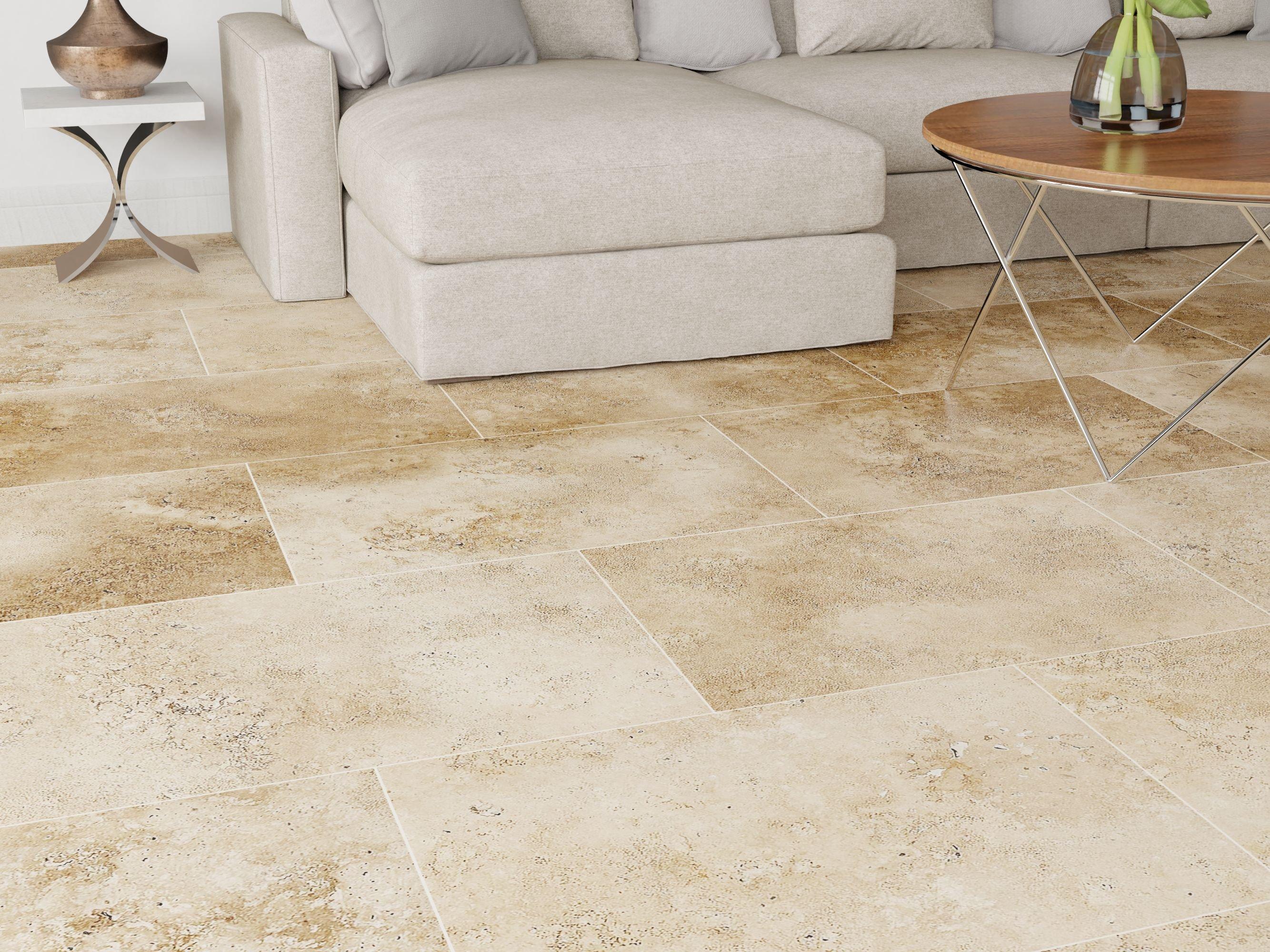 Antique Bari Brushed Travertine Tile