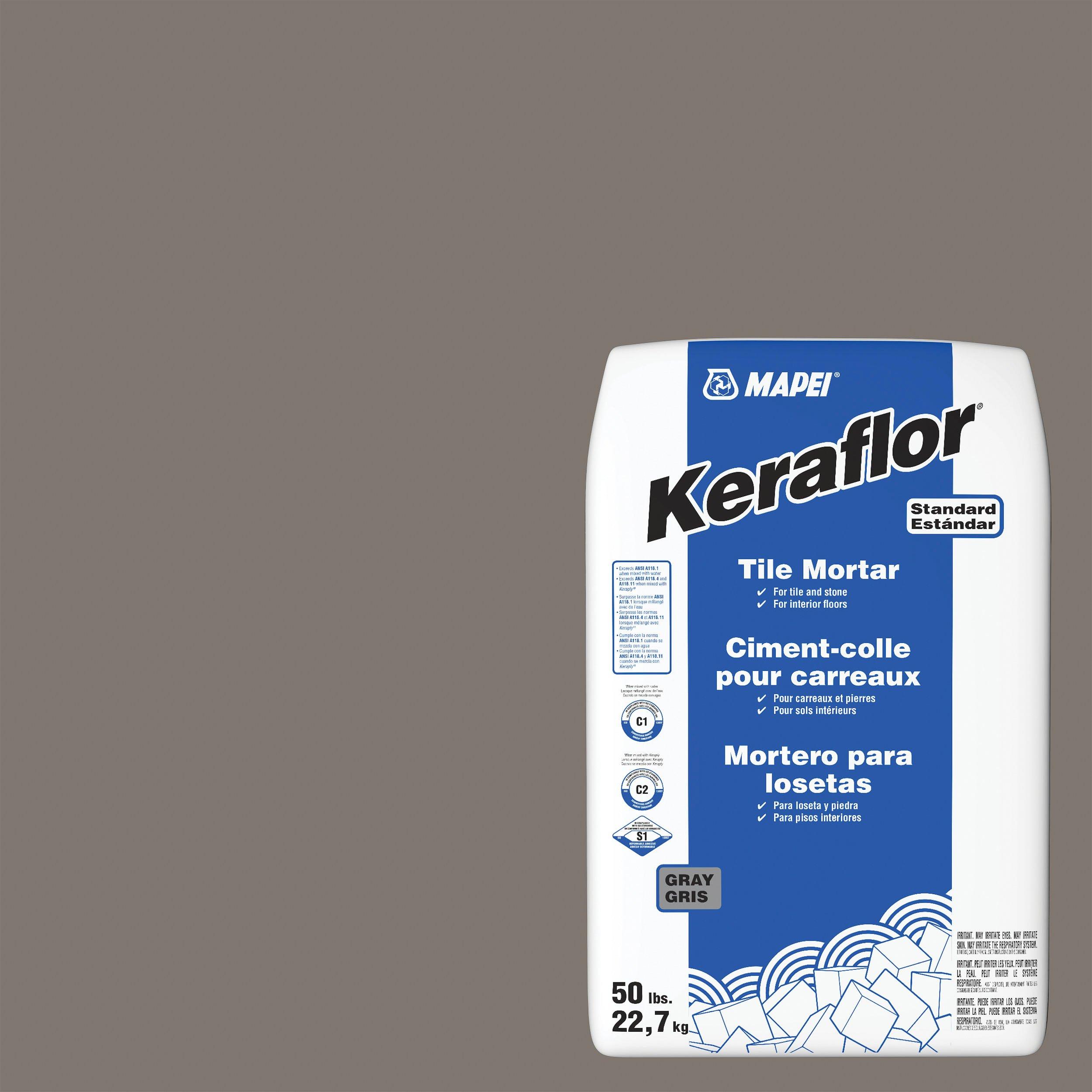 Mapei Keraflor White Floor Tile ThinSet Mortar 50 lbs 100215458