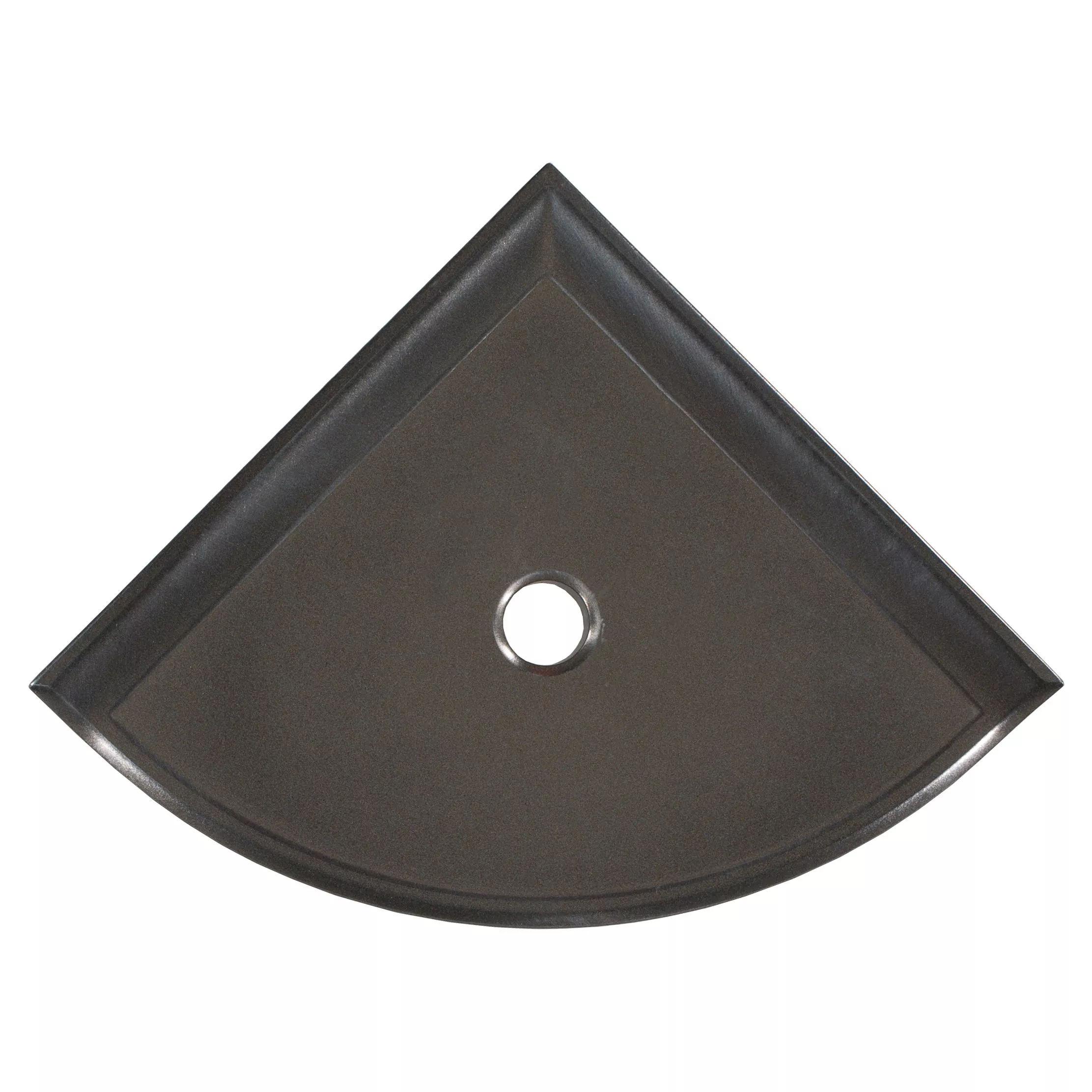 Brushed Nickel Decorative Corner Shelf Floor and Decor
