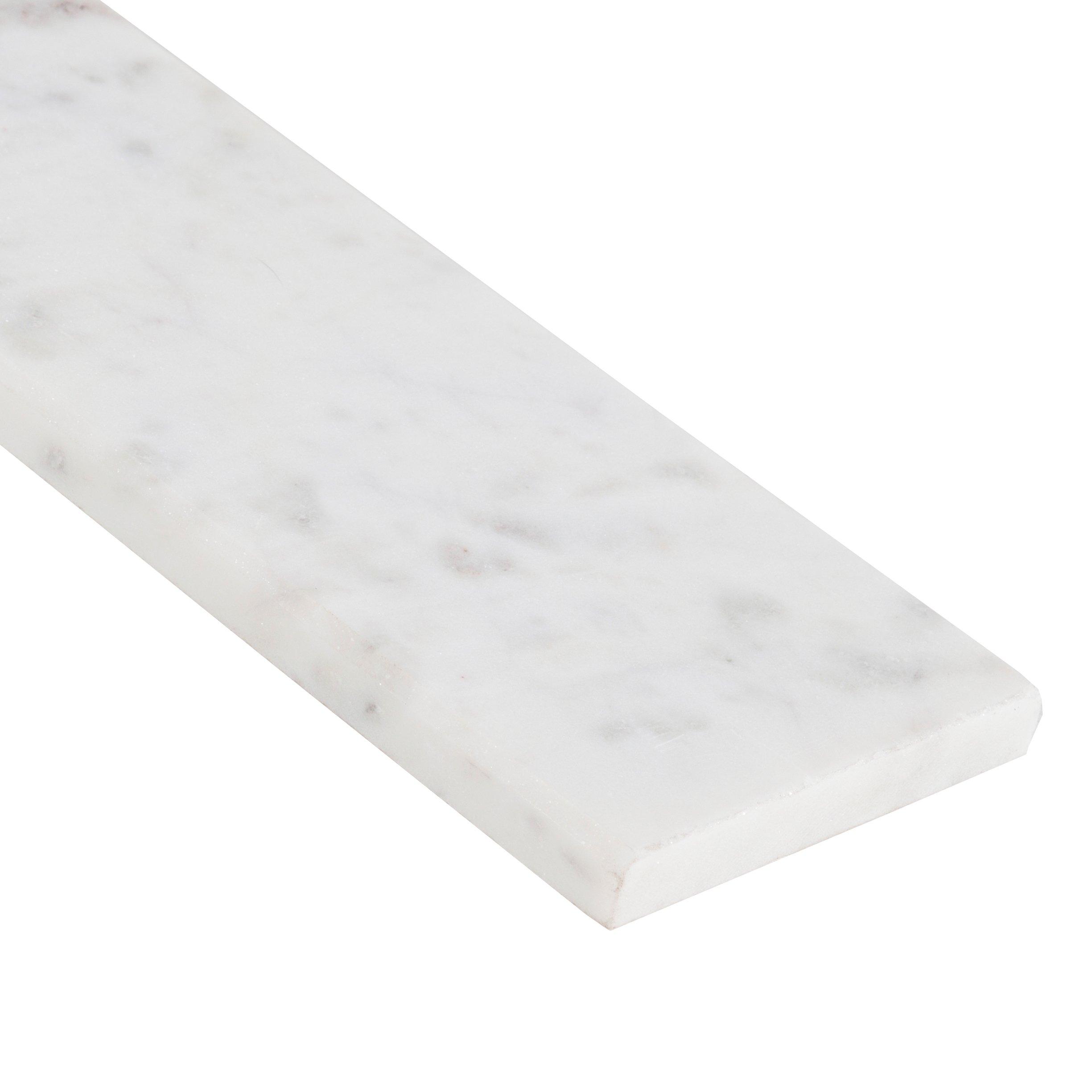 Carrara White 4 x 36 in. Marble Threshold