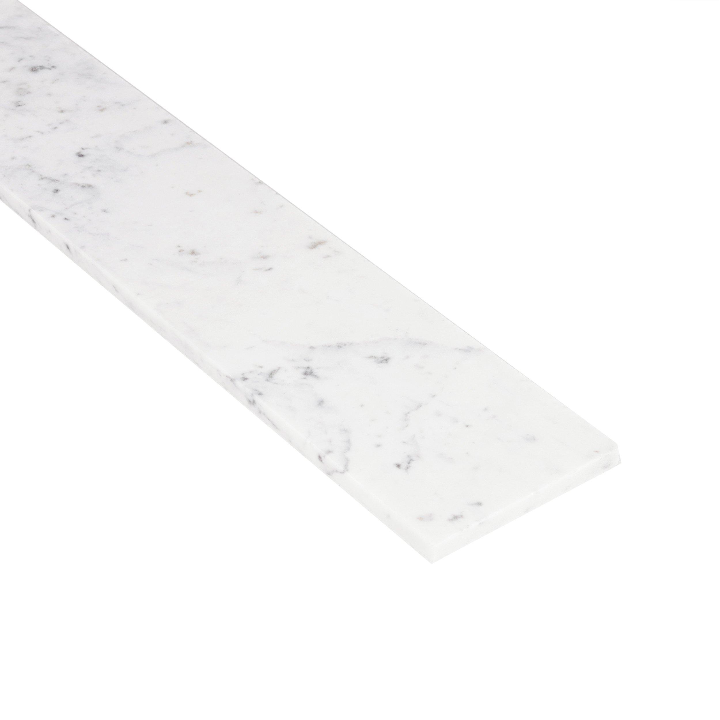 Carrara White 6 x 56 in. Marble Window Sill