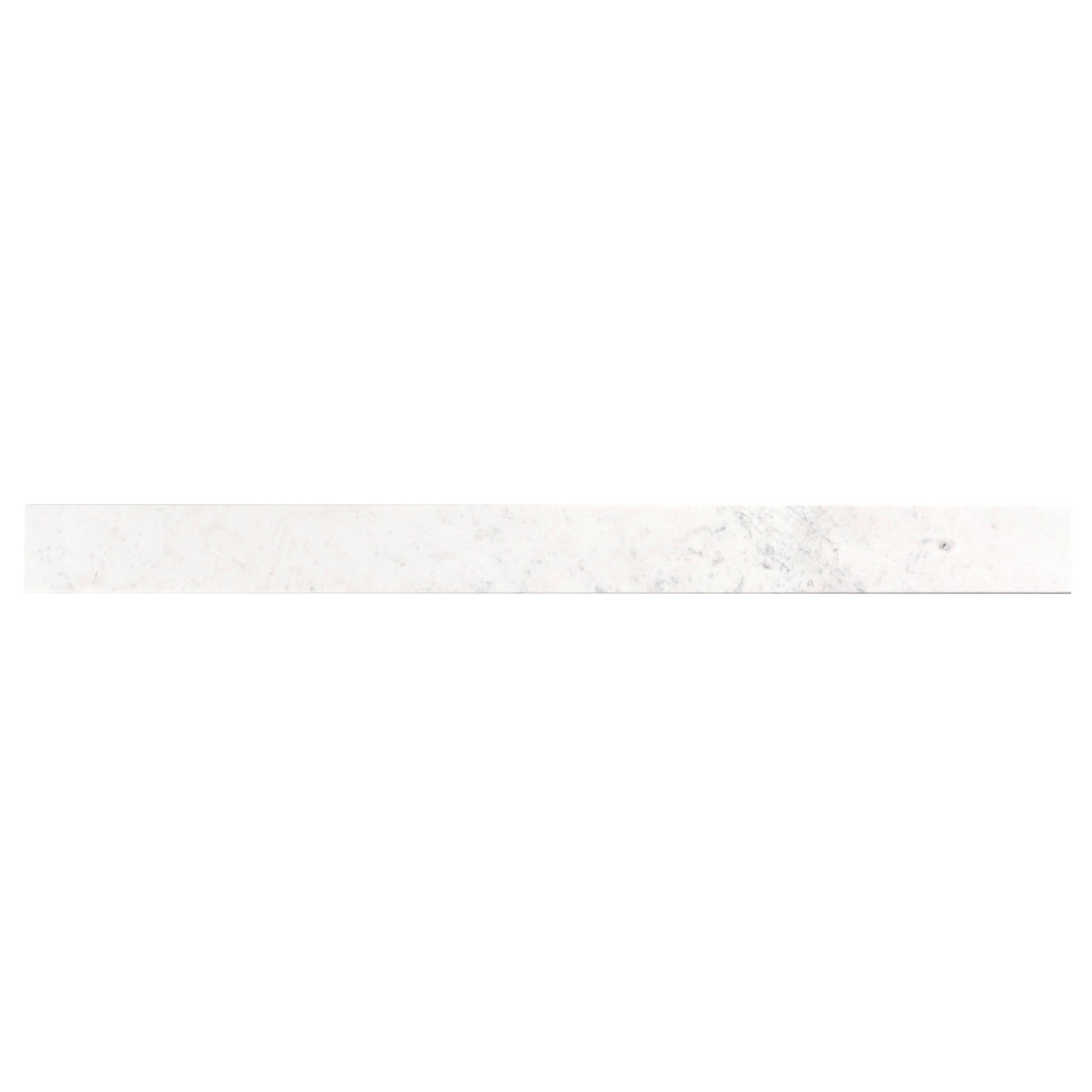 Carrara White 6 x 74 in. Marble Window Sill