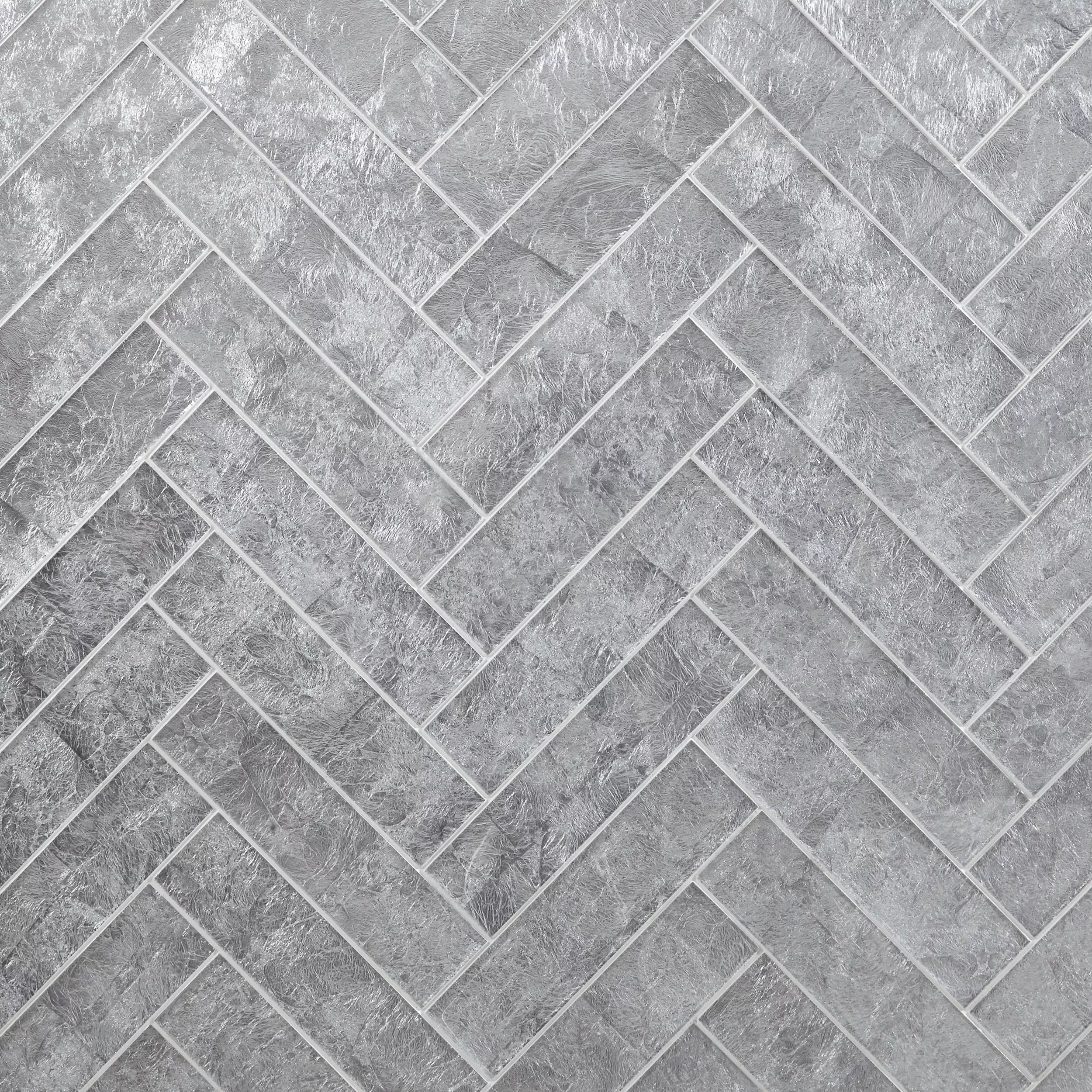 Silver Lumiere Glass Wall Tile