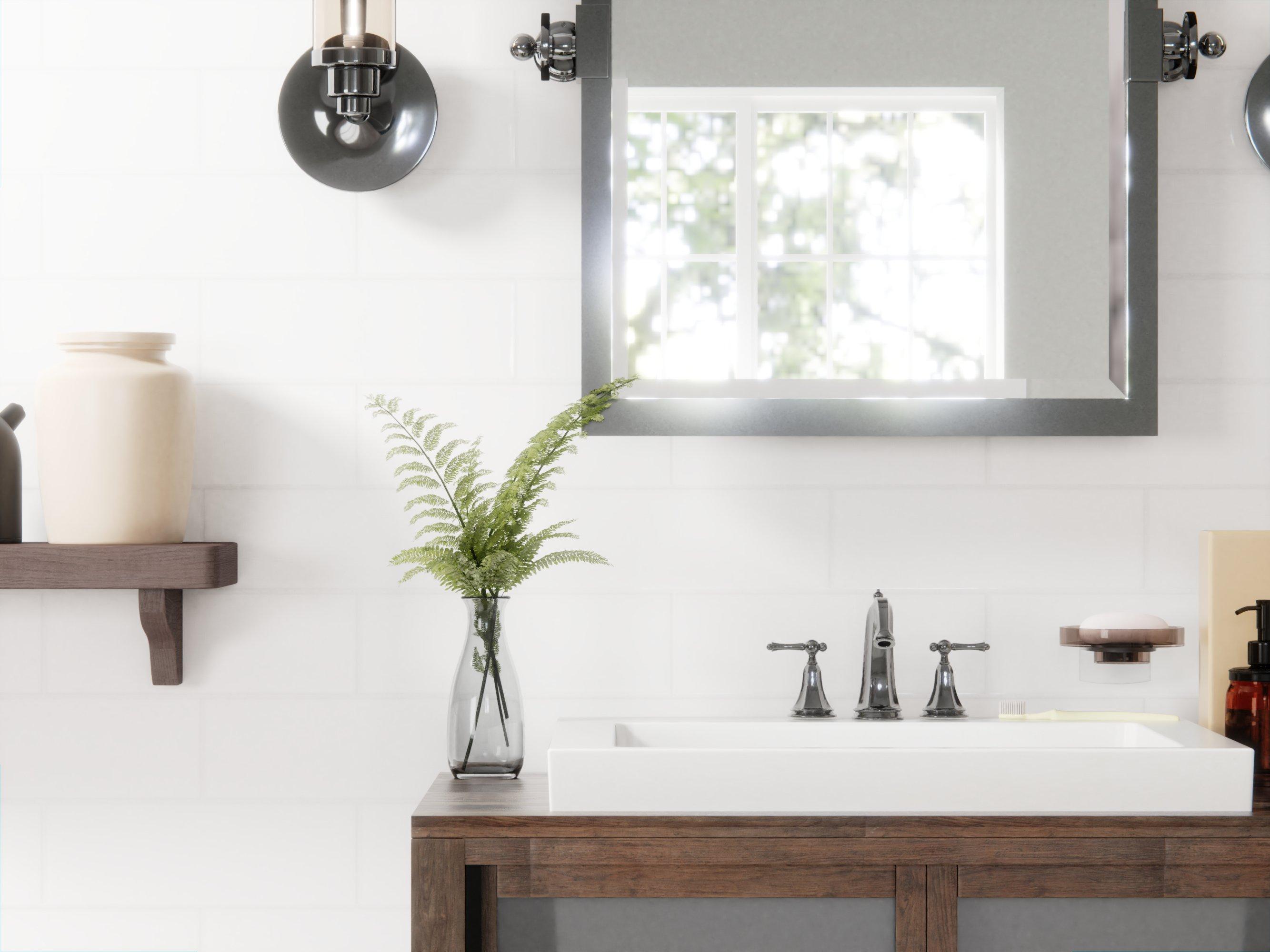 Bright White Ice Ceramic Wall Tile