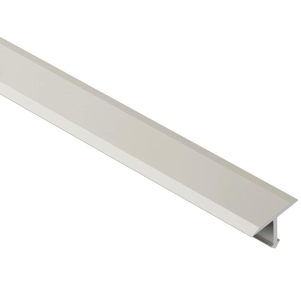 Schluter Reno-T 1in.-Wide Transition Aluminum Satin Nickel
