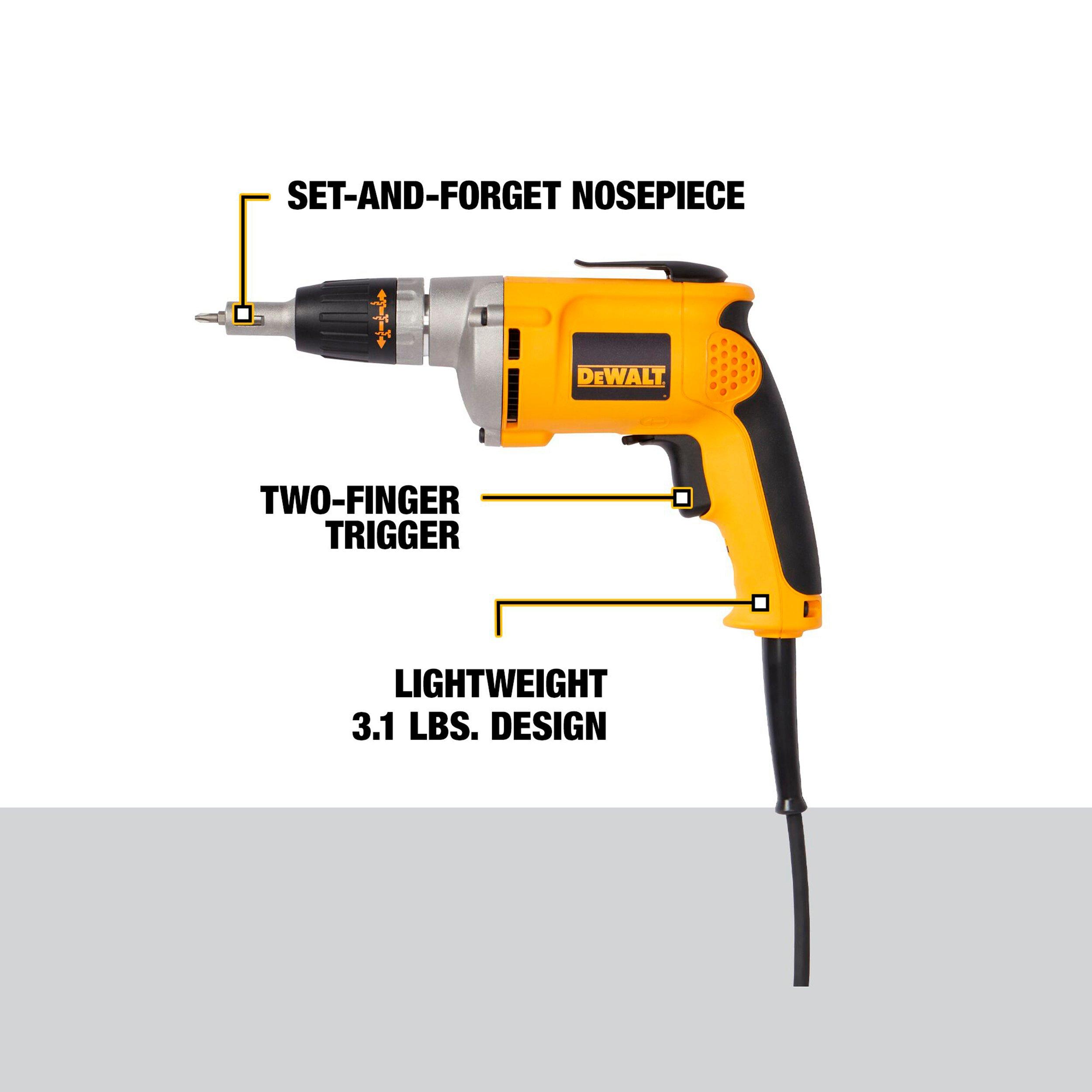 DeWalt 4 000 RPM VSR Drywall Screwgun Floor and Decor