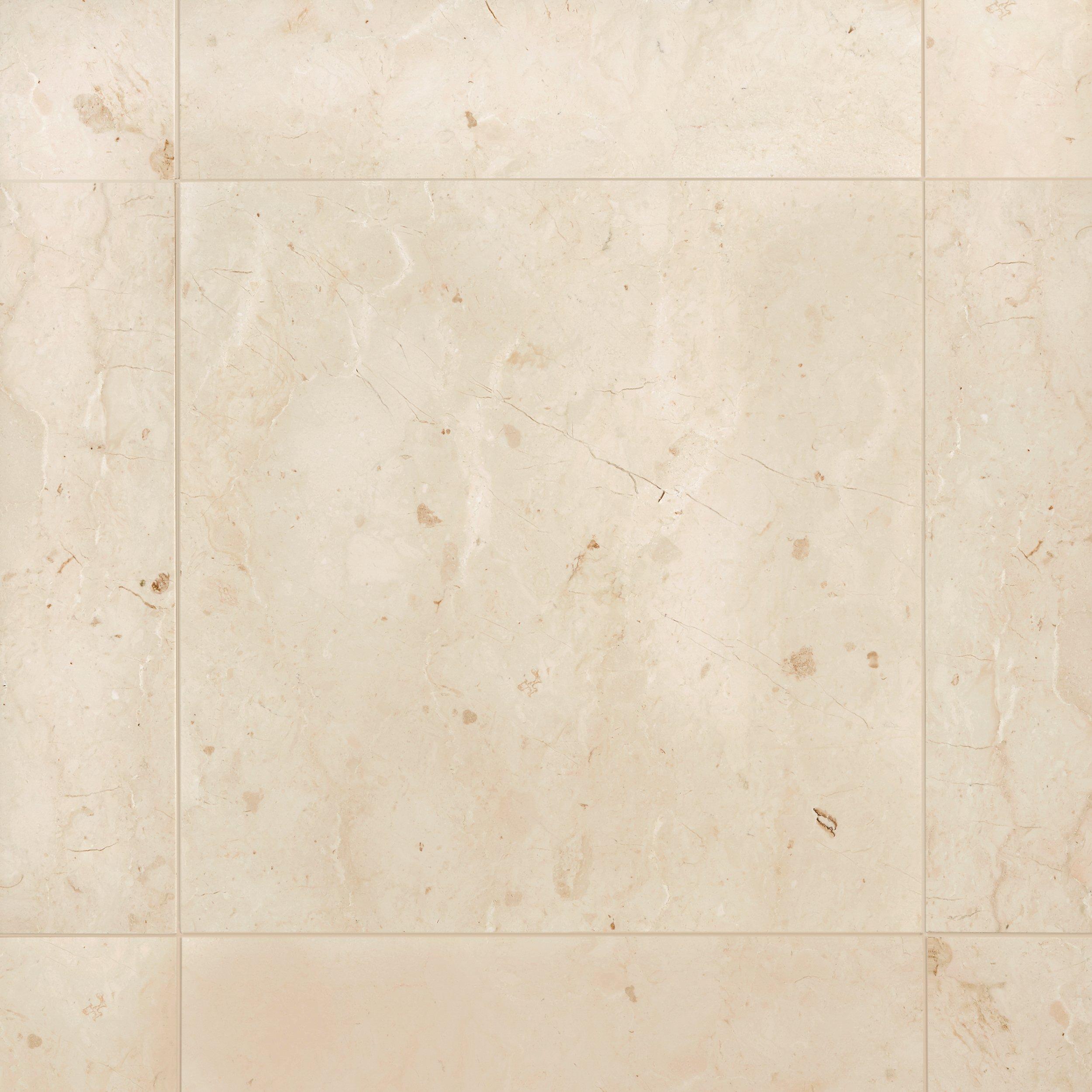 Tuscany Cream Semi-Polished Marble Tile | Floor and Decor