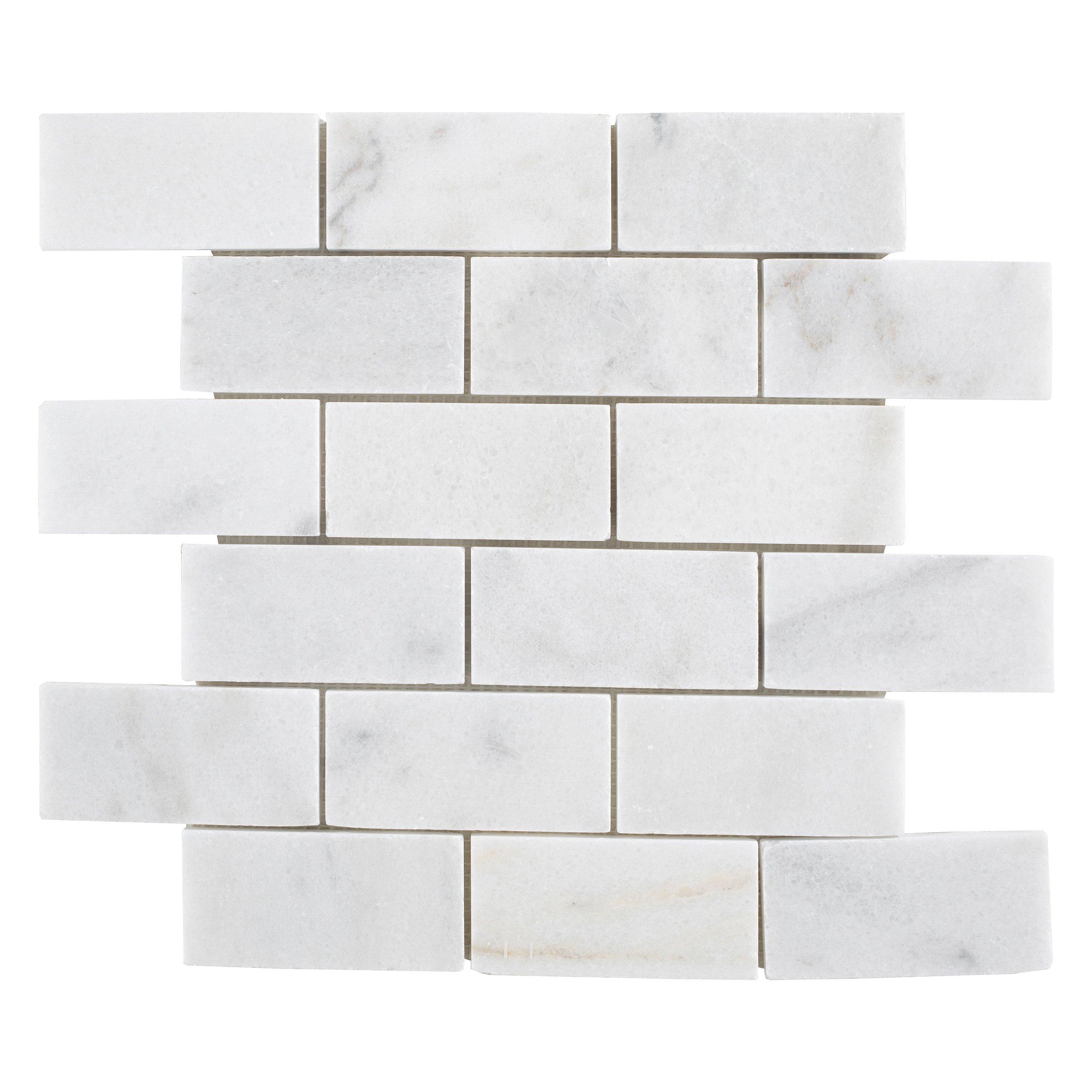 Ocean 2x4 Brick Mosaic Honed