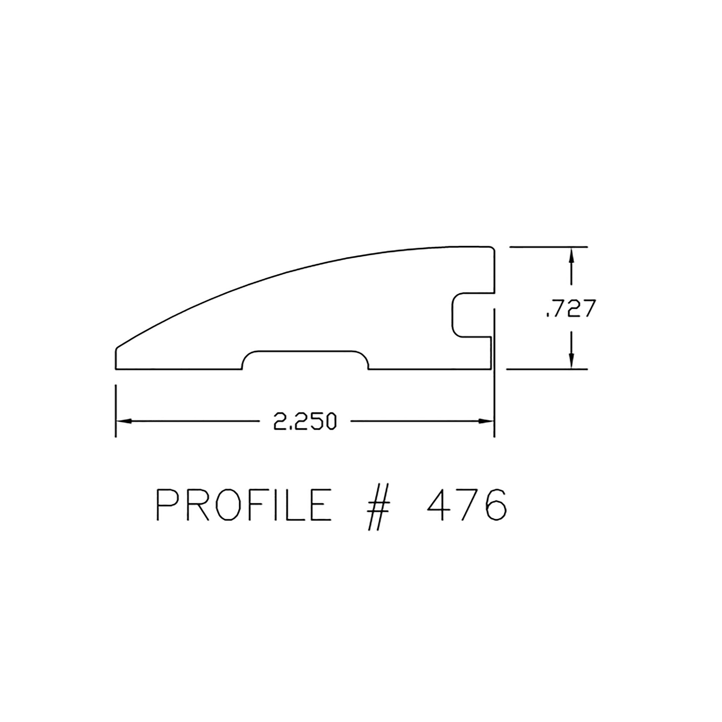 Color 29255P Large Solid Hardwood Overlapping Reducer