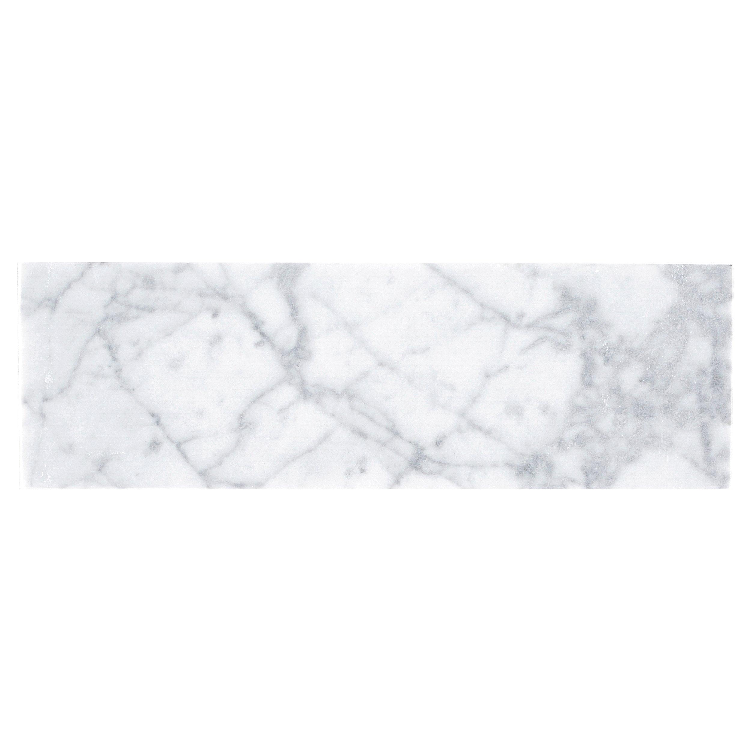 Bianco Carrara Polished Marble Tile 3 X 6 931100477 Floor And Decor