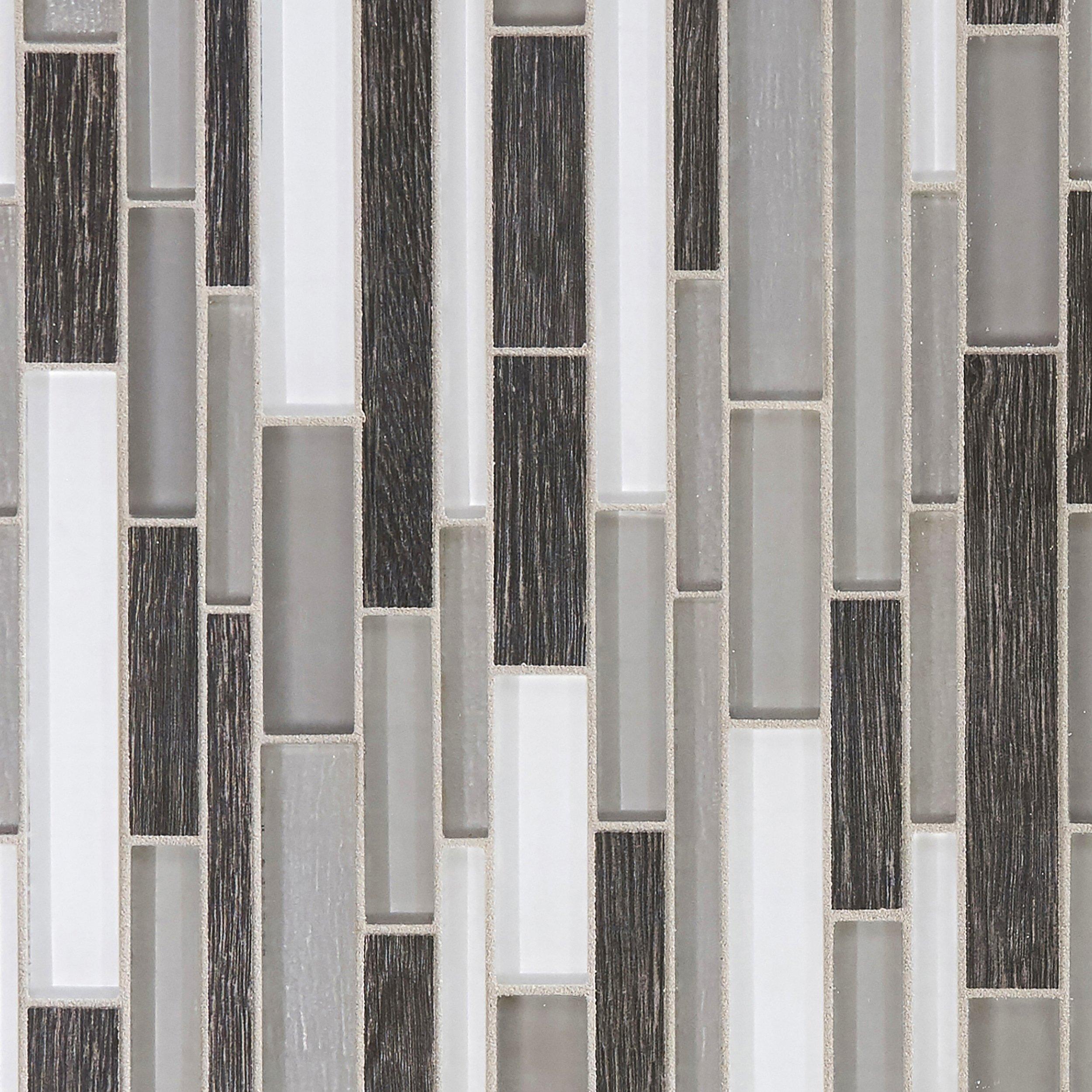 Glamour Linear Glass Mosaic - EACH - Tile Outlets of America