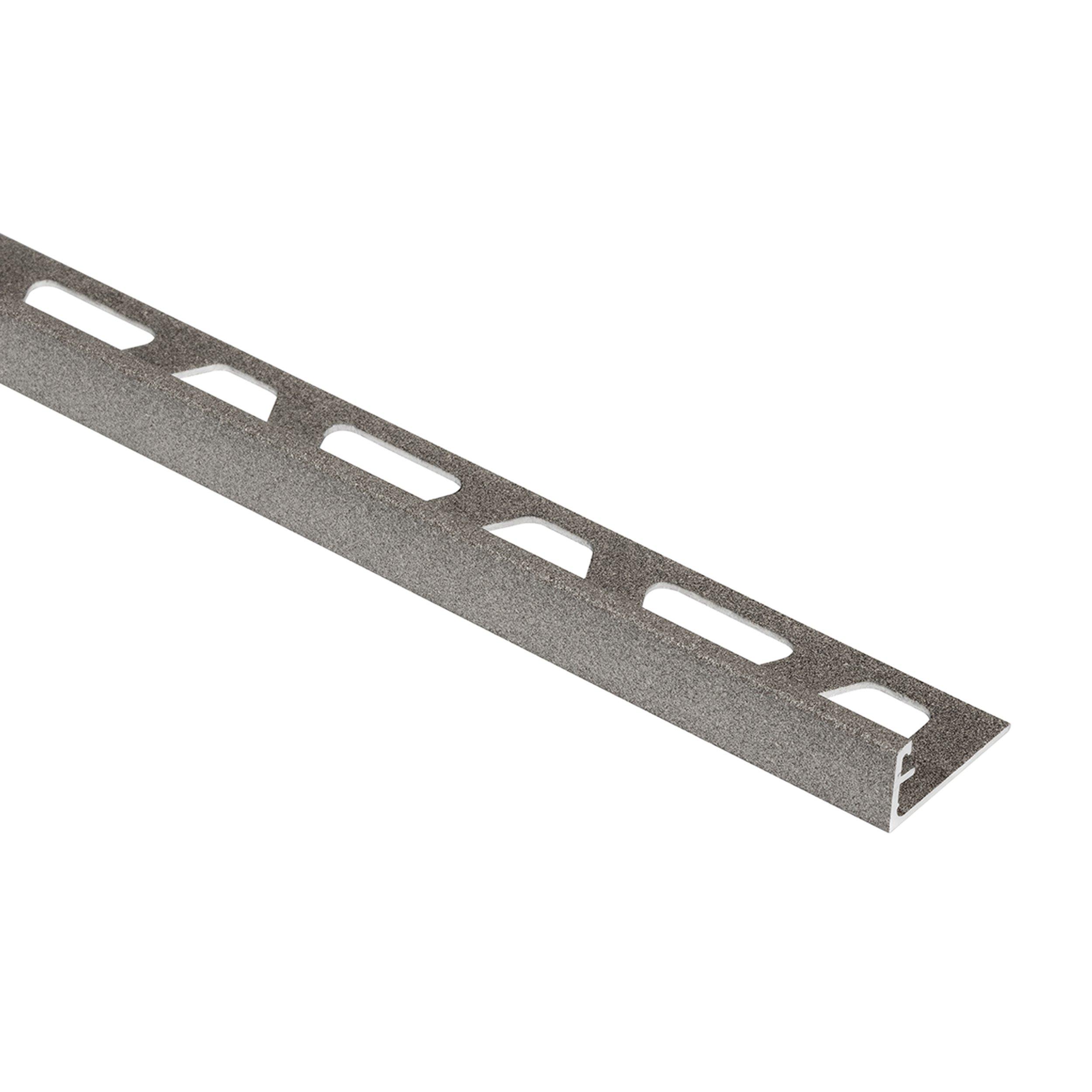 Schluter Schiene Edge Trim 1/2in. Aluminum Stone Grey